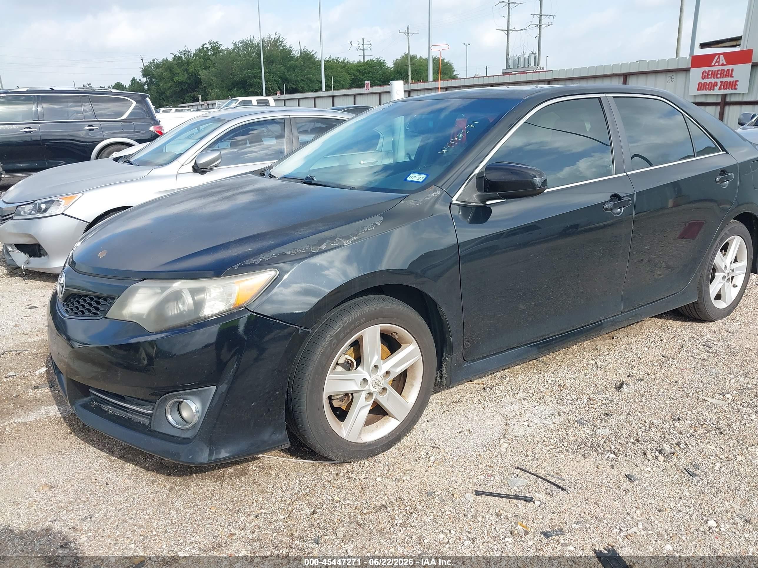 2013 Toyota Camry Se Black vin: 4T1BF1FK2DU704927
