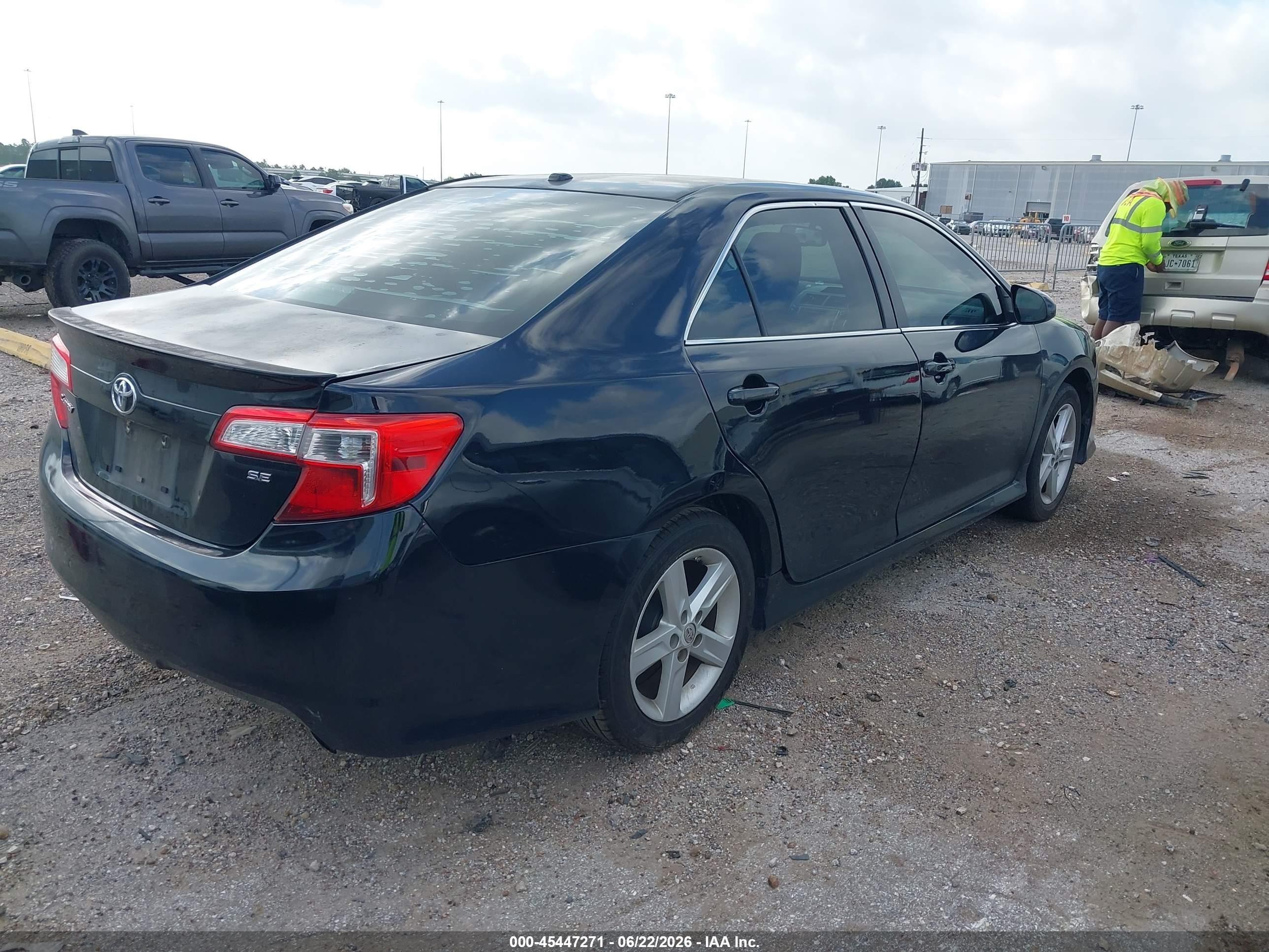 2013 Toyota Camry Se Black vin: 4T1BF1FK2DU704927