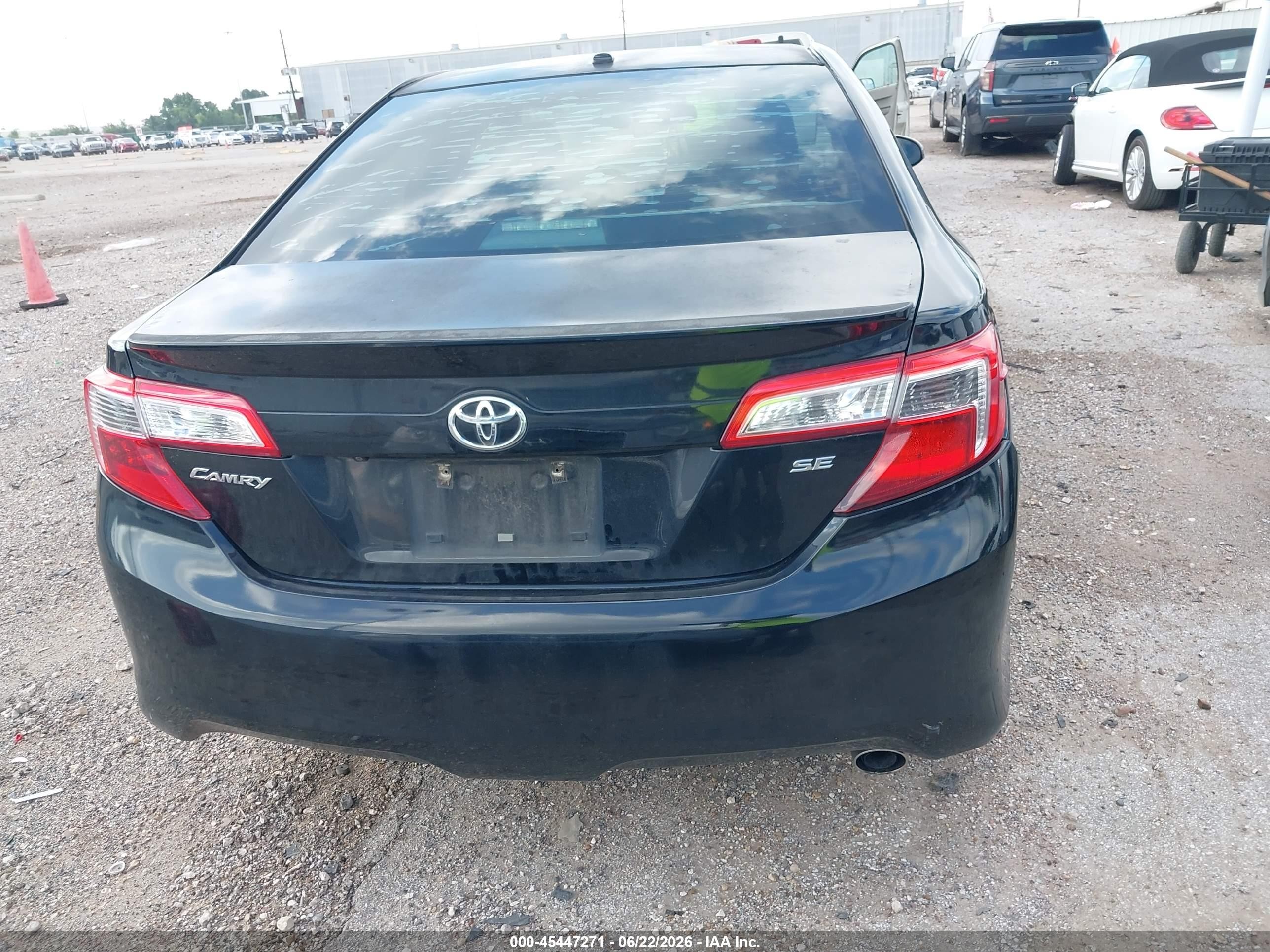 2013 Toyota Camry Se Black vin: 4T1BF1FK2DU704927