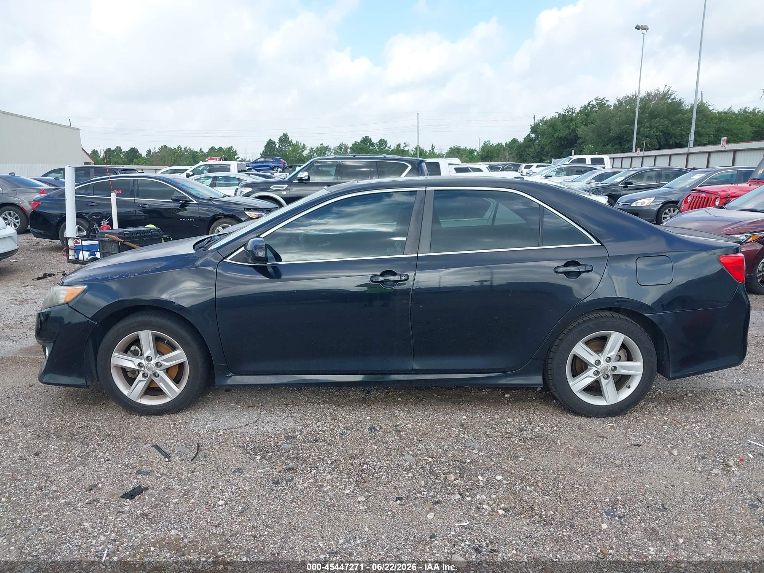 2013 Toyota Camry Se Black vin: 4T1BF1FK2DU704927