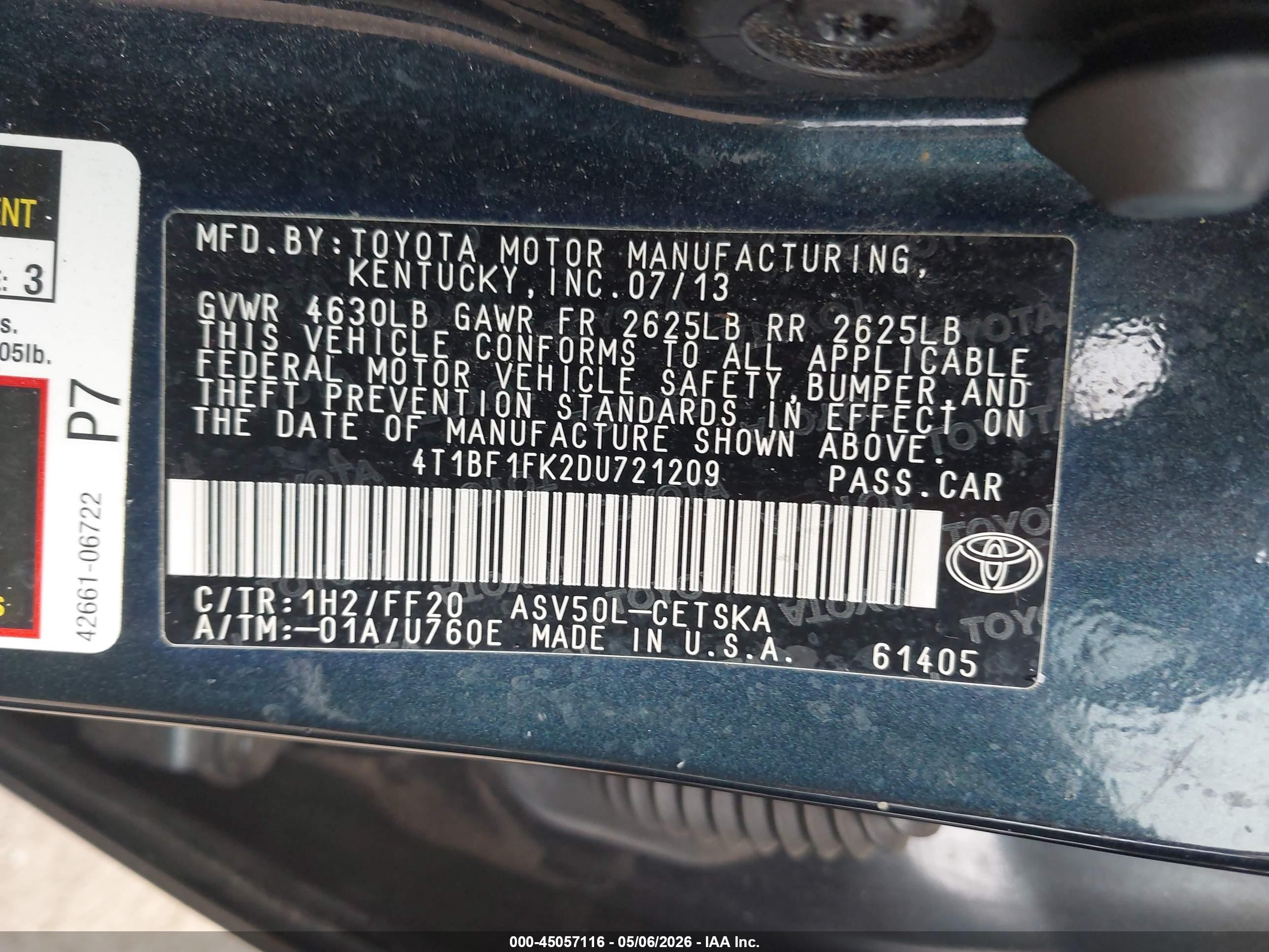 2013 Toyota Camry Se Black vin: 4T1BF1FK2DU721209