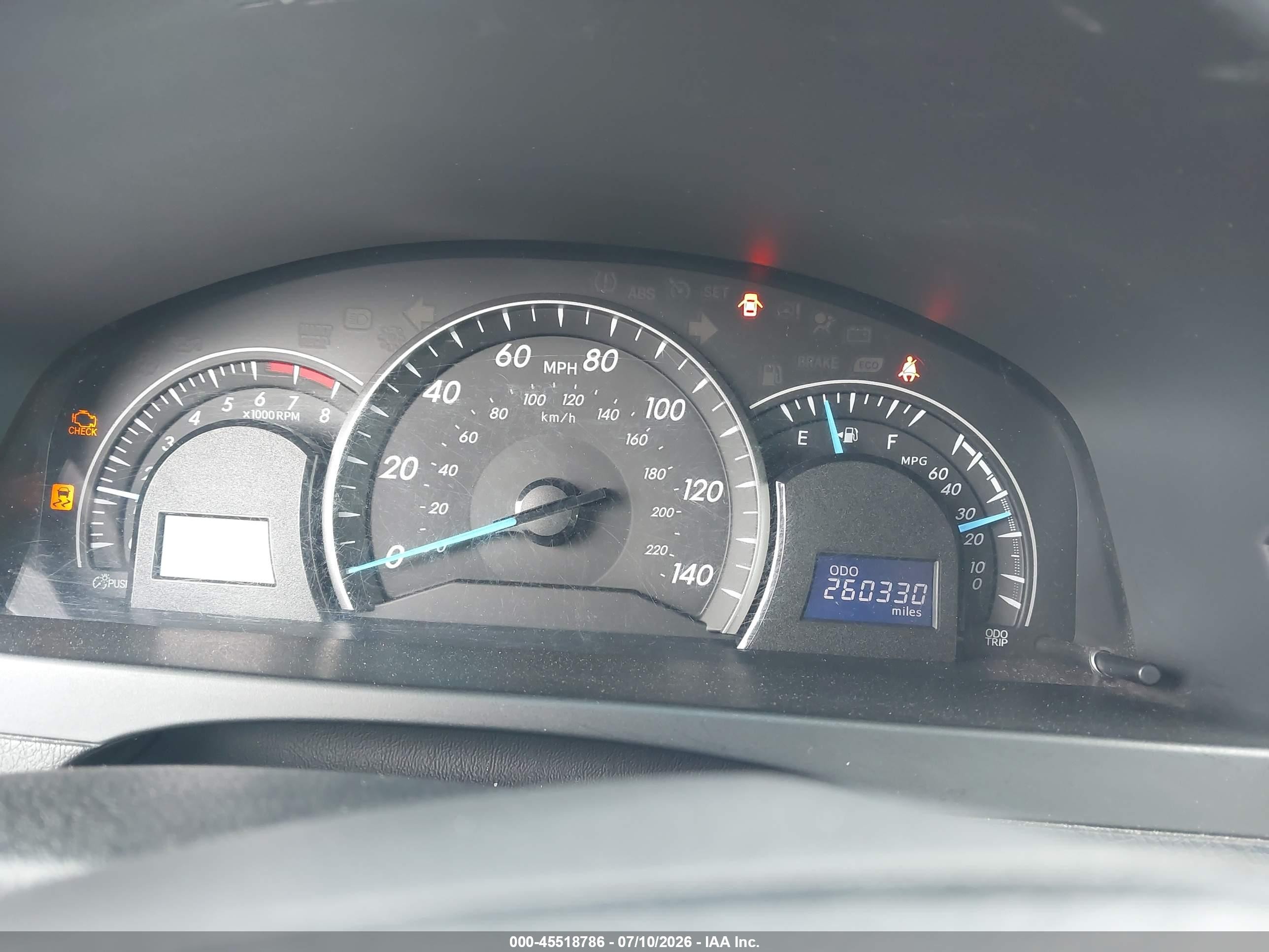 2013 Toyota Camry Le Красный vin: 4T1BF1FK2DU724420