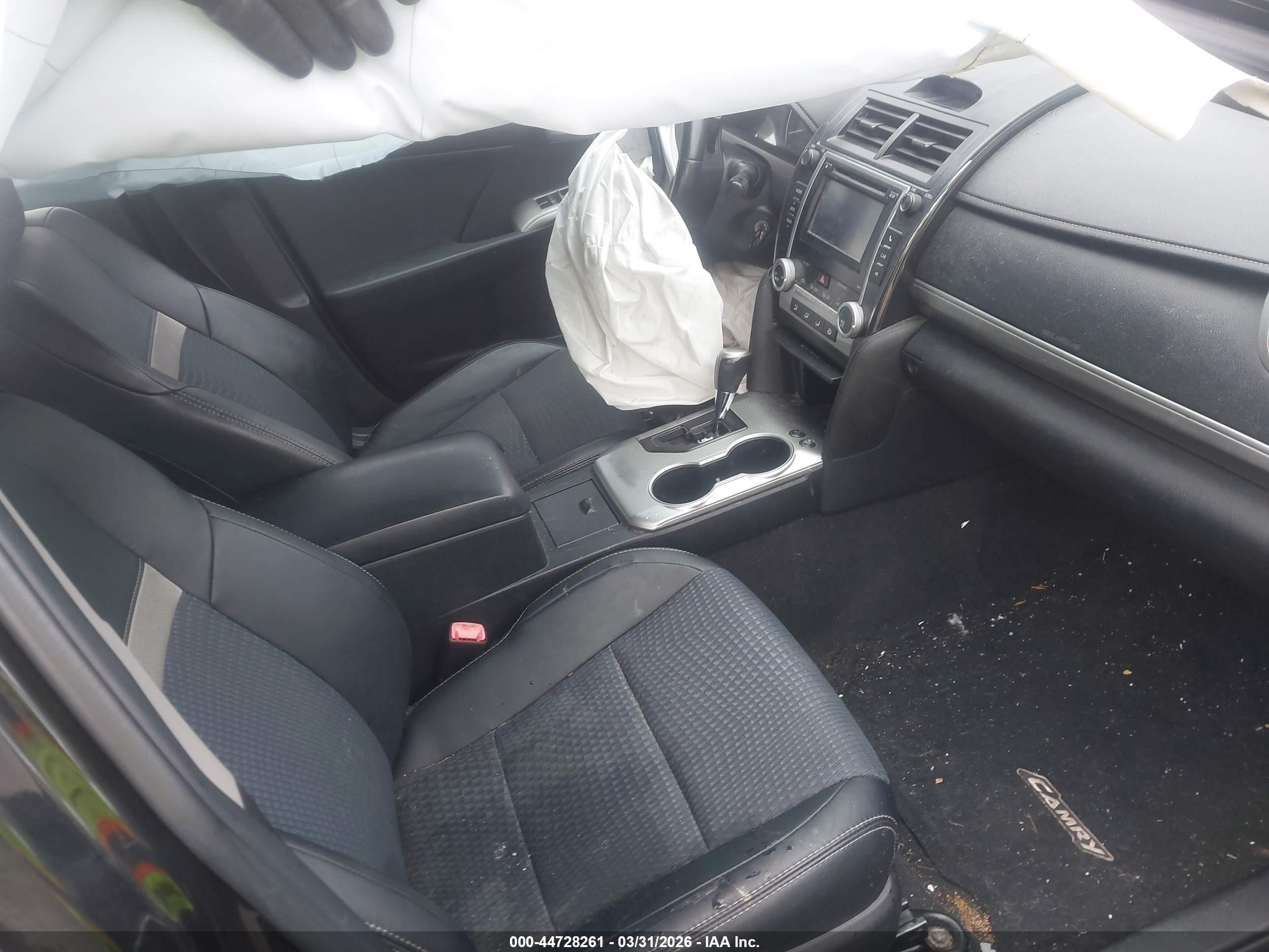 2013 Toyota Camry Se Black vin: 4T1BF1FK2DU724496