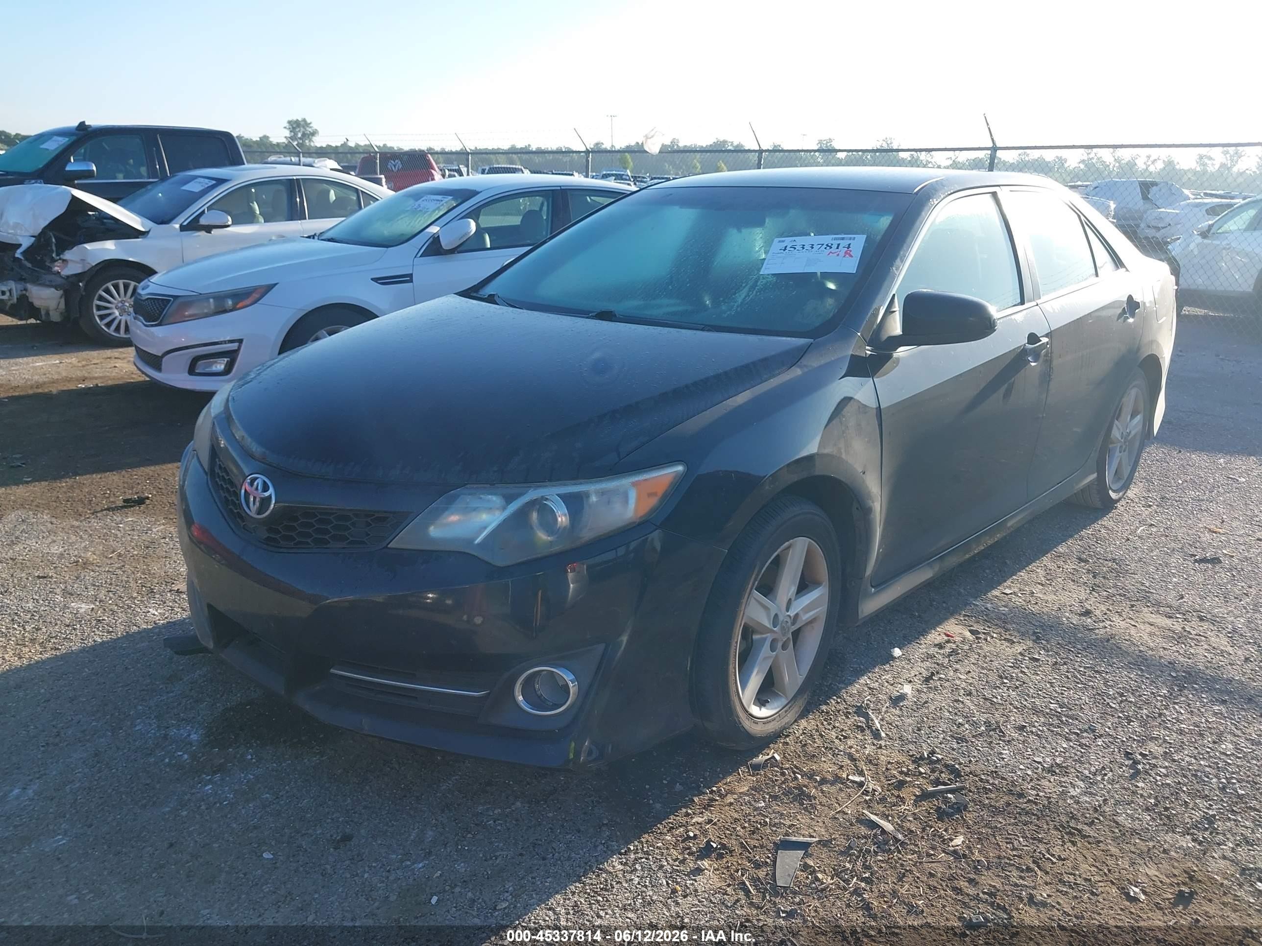 2014 Toyota Camry Se Черный vin: 4T1BF1FK2EU308434
