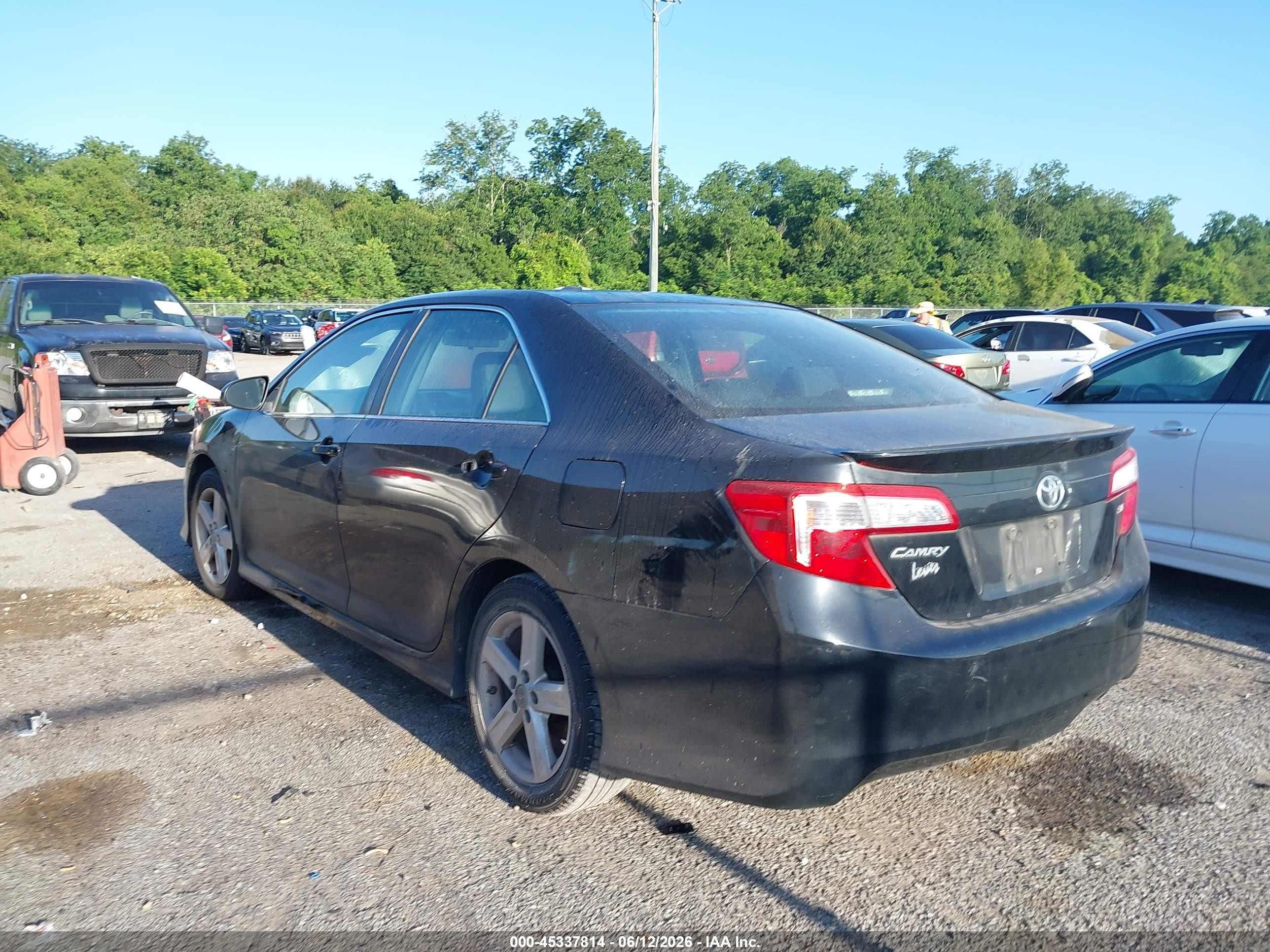 2014 Toyota Camry Se Черный vin: 4T1BF1FK2EU308434