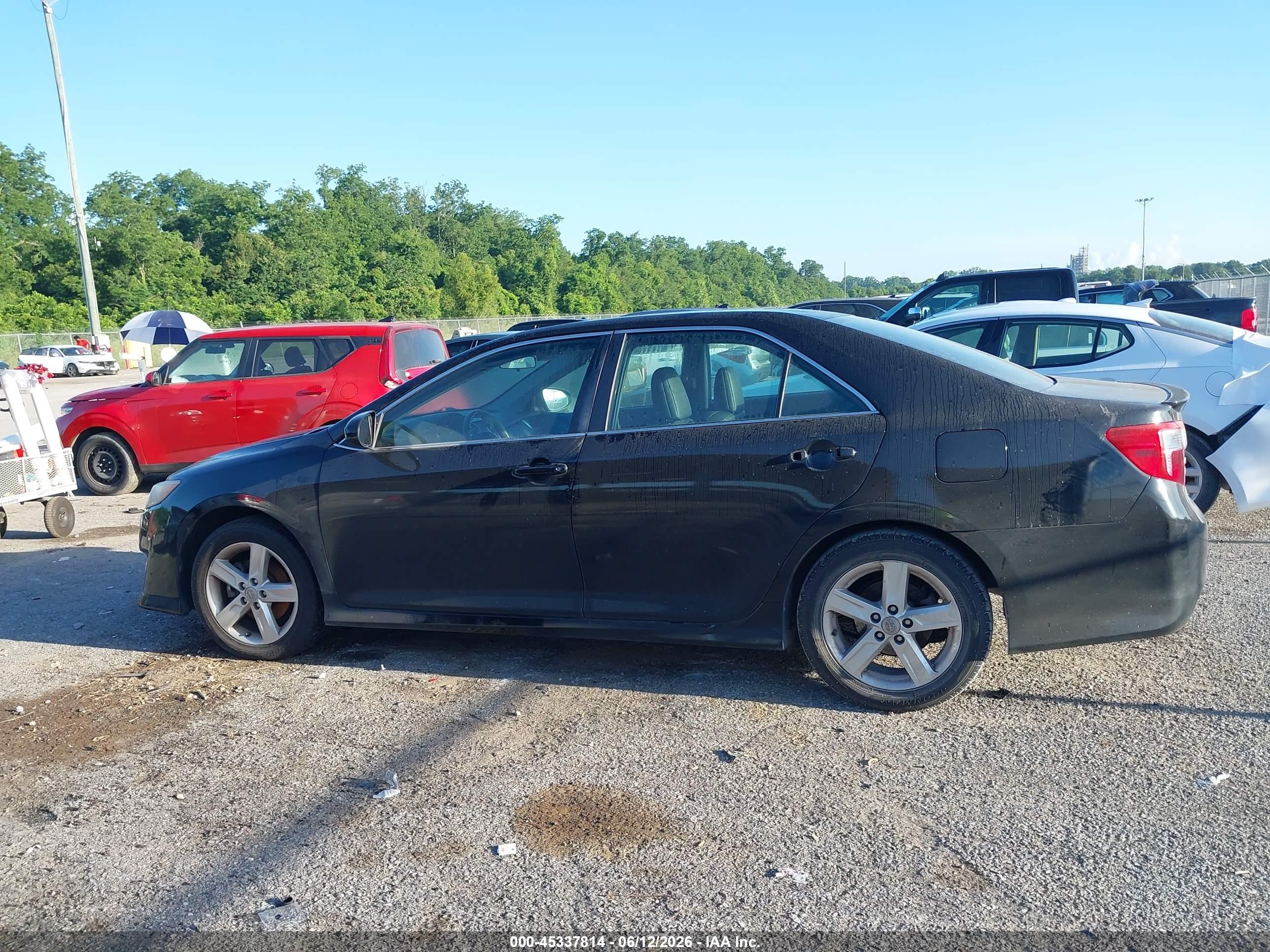 2014 Toyota Camry Se Черный vin: 4T1BF1FK2EU308434