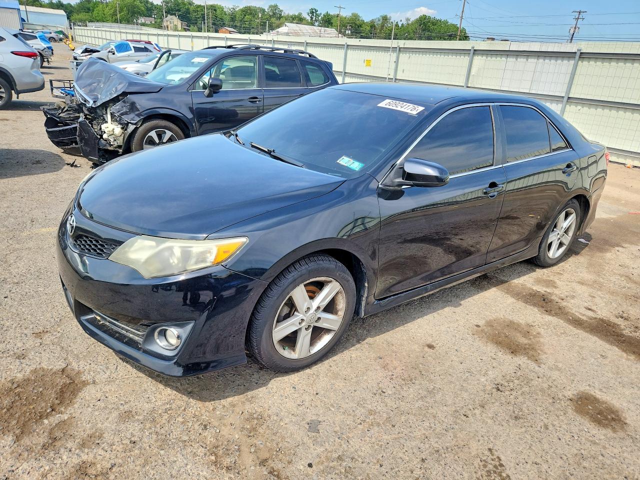 2014 Toyota Camry Se Black vin: 4T1BF1FK2EU308580