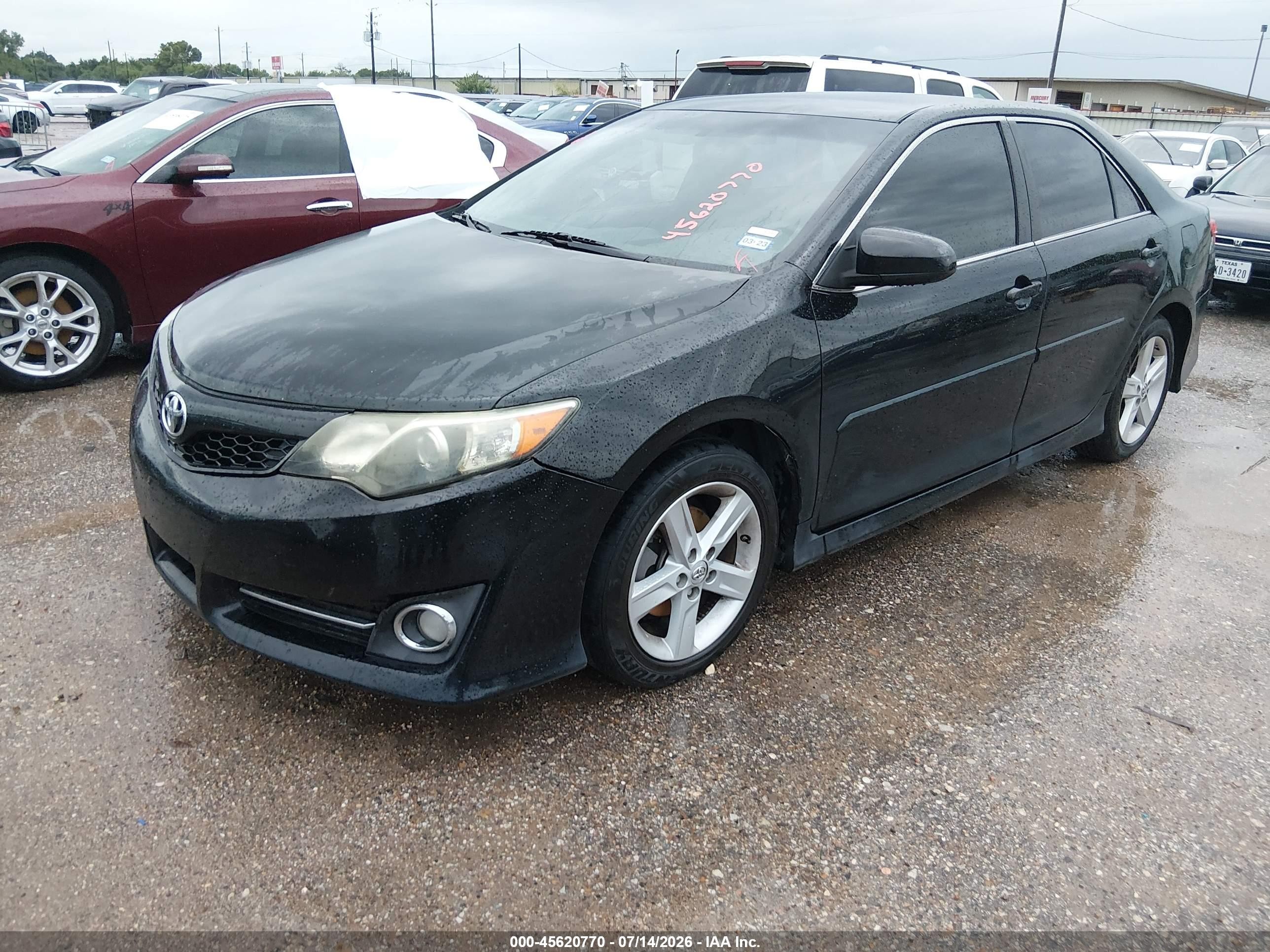 2014 Toyota Camry Se Black vin: 4T1BF1FK2EU361991