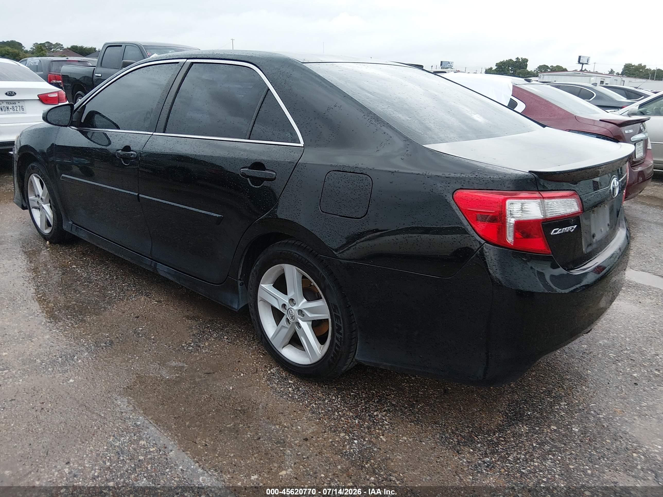 2014 Toyota Camry Se Black vin: 4T1BF1FK2EU361991