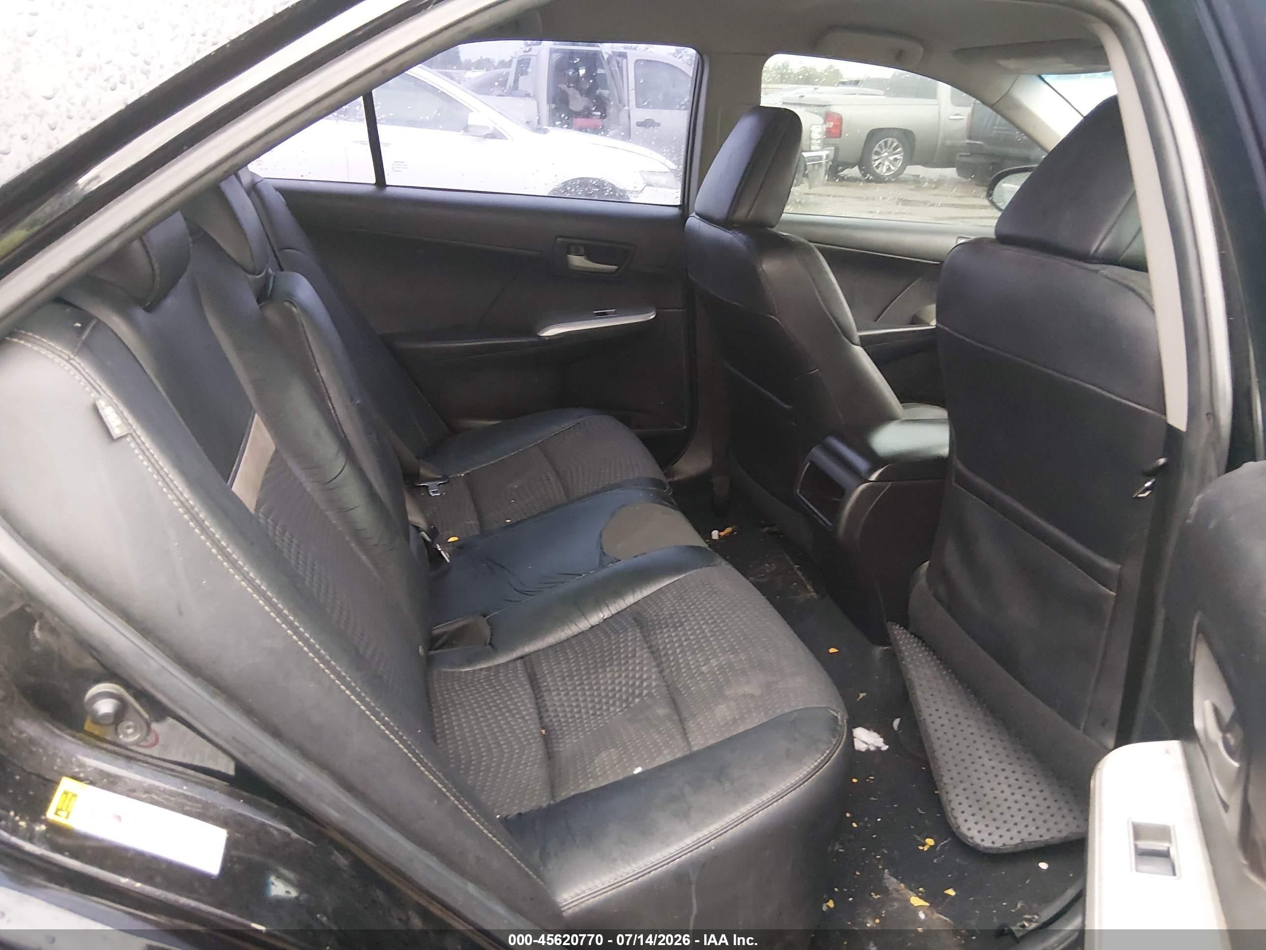 2014 Toyota Camry Se Black vin: 4T1BF1FK2EU361991