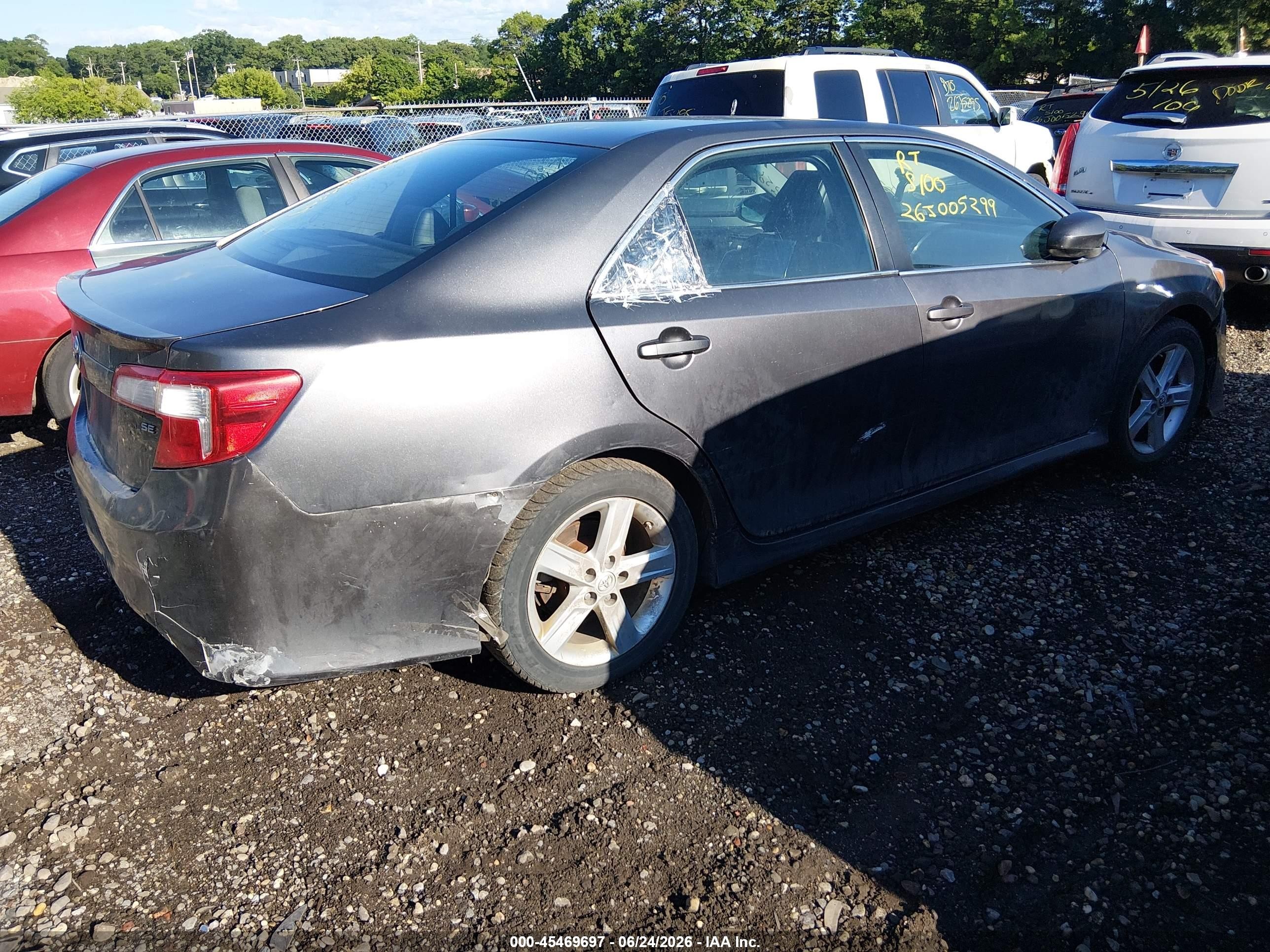 2014 Toyota Camry Se Gray vin: 4T1BF1FK2EU373168