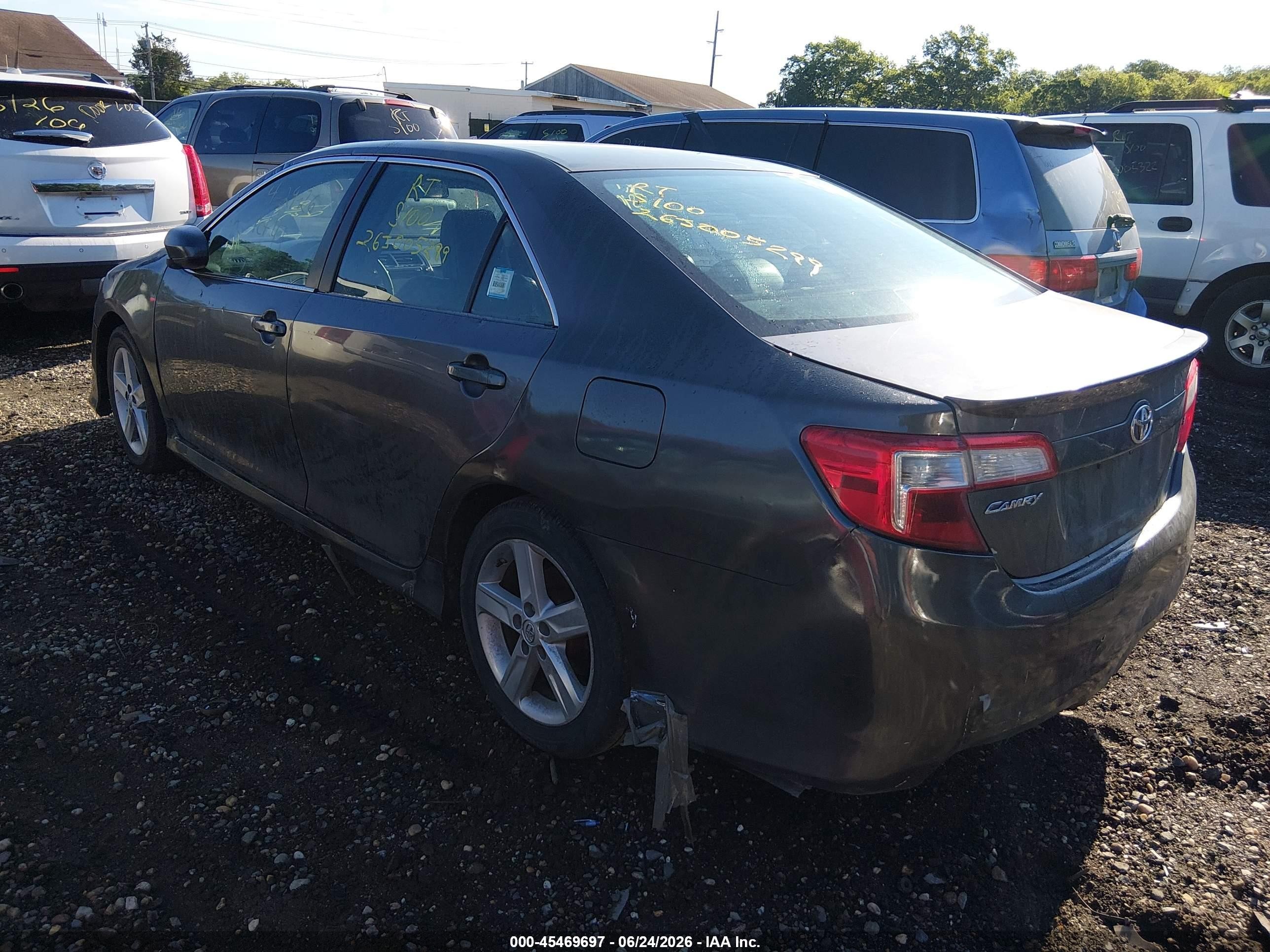 2014 Toyota Camry Se Gray vin: 4T1BF1FK2EU373168