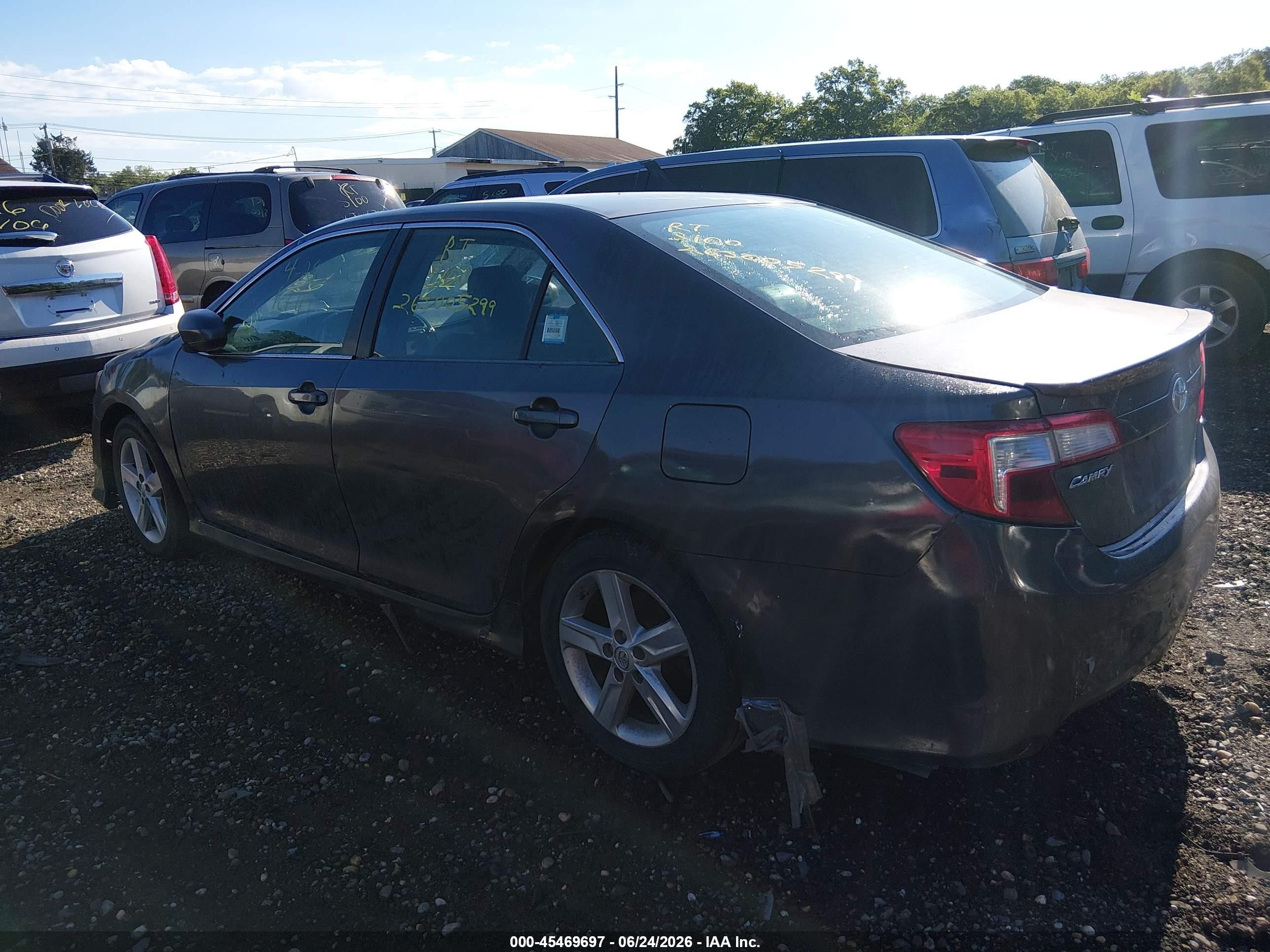 2014 Toyota Camry Se Gray vin: 4T1BF1FK2EU373168