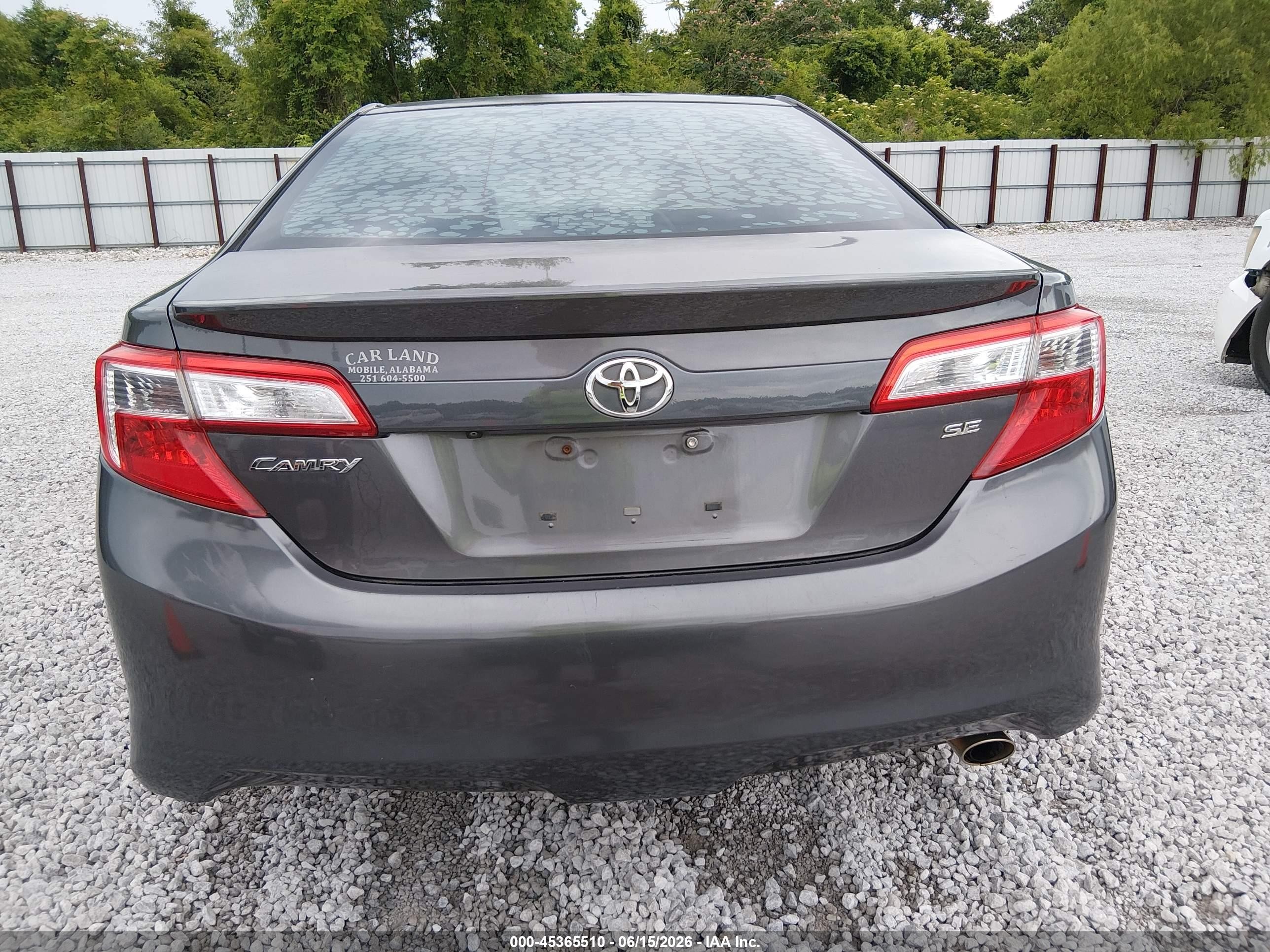 2014 Toyota Camry Se Black vin: 4T1BF1FK2EU421767