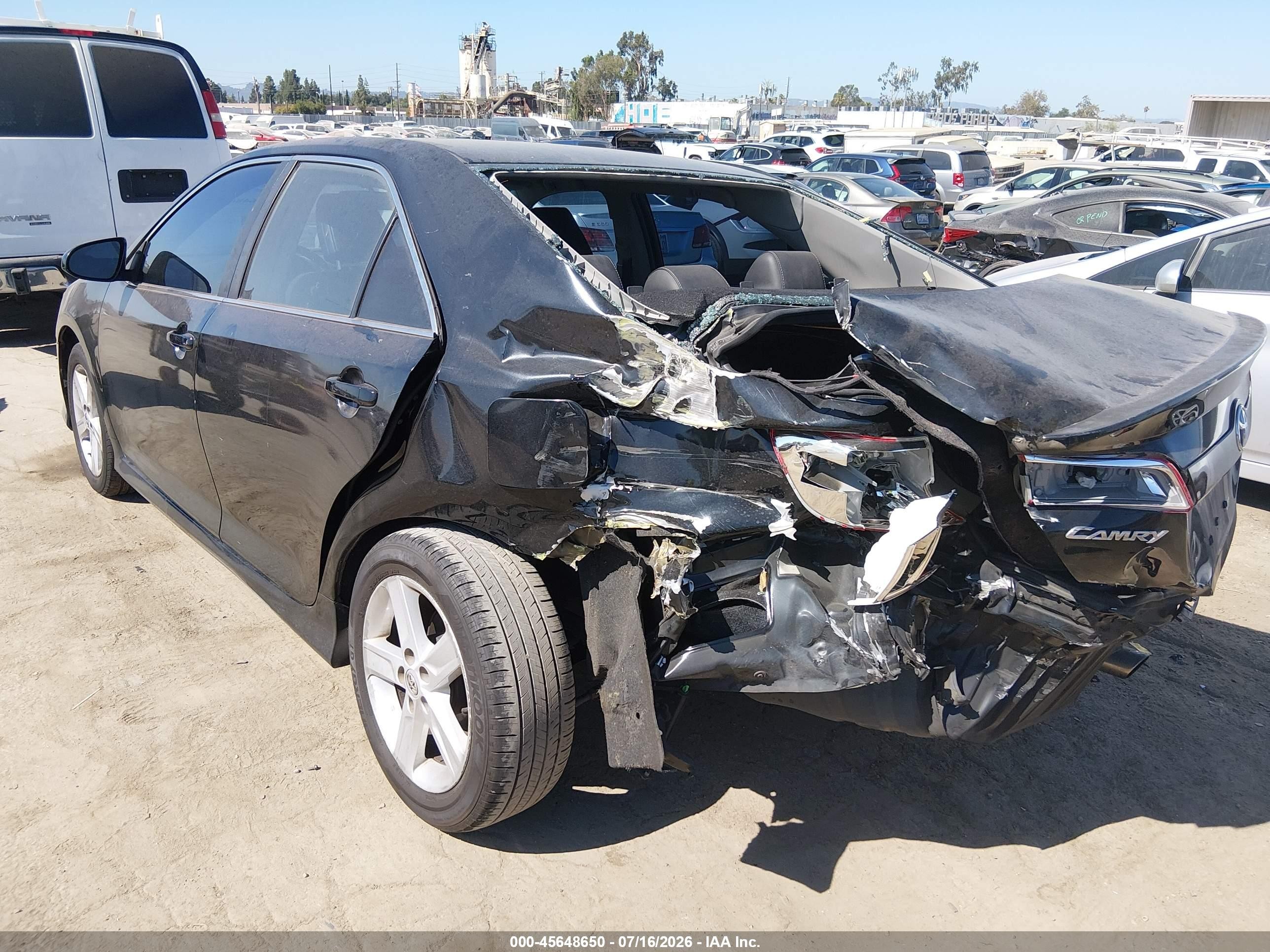 2014 Toyota Camry Se Black vin: 4T1BF1FK2EU430145