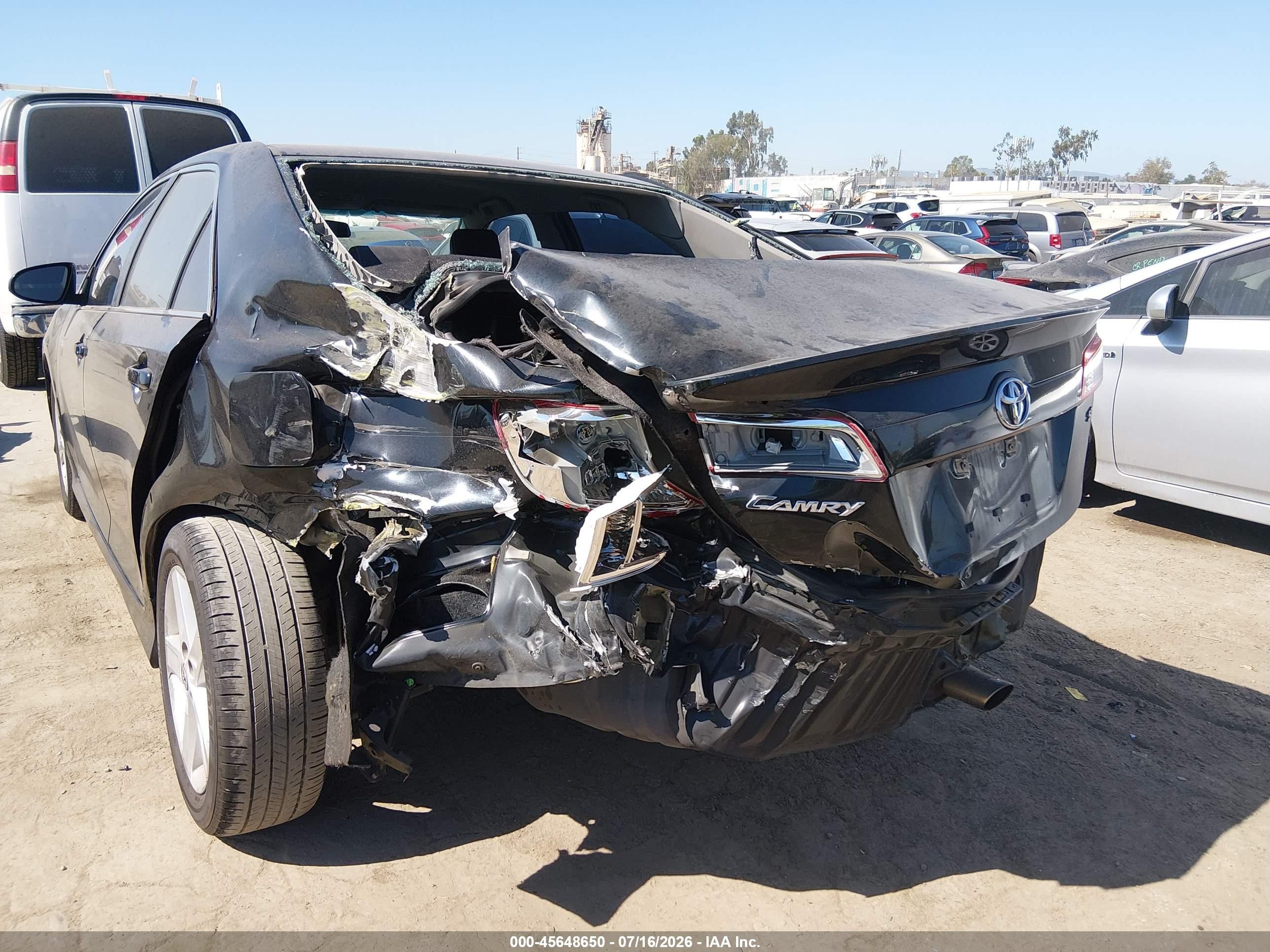 2014 Toyota Camry Se Black vin: 4T1BF1FK2EU430145