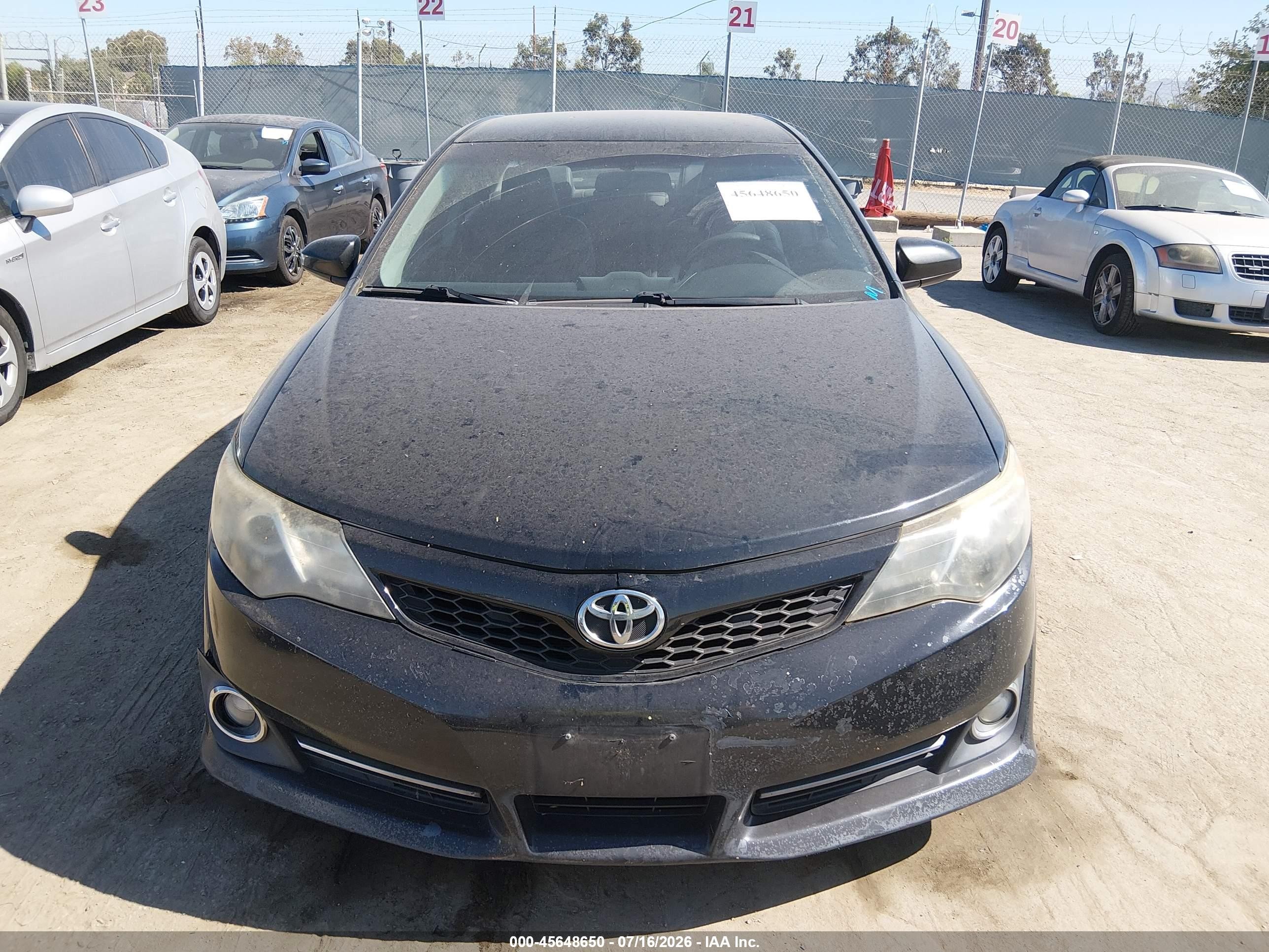 2014 Toyota Camry Se Black vin: 4T1BF1FK2EU430145
