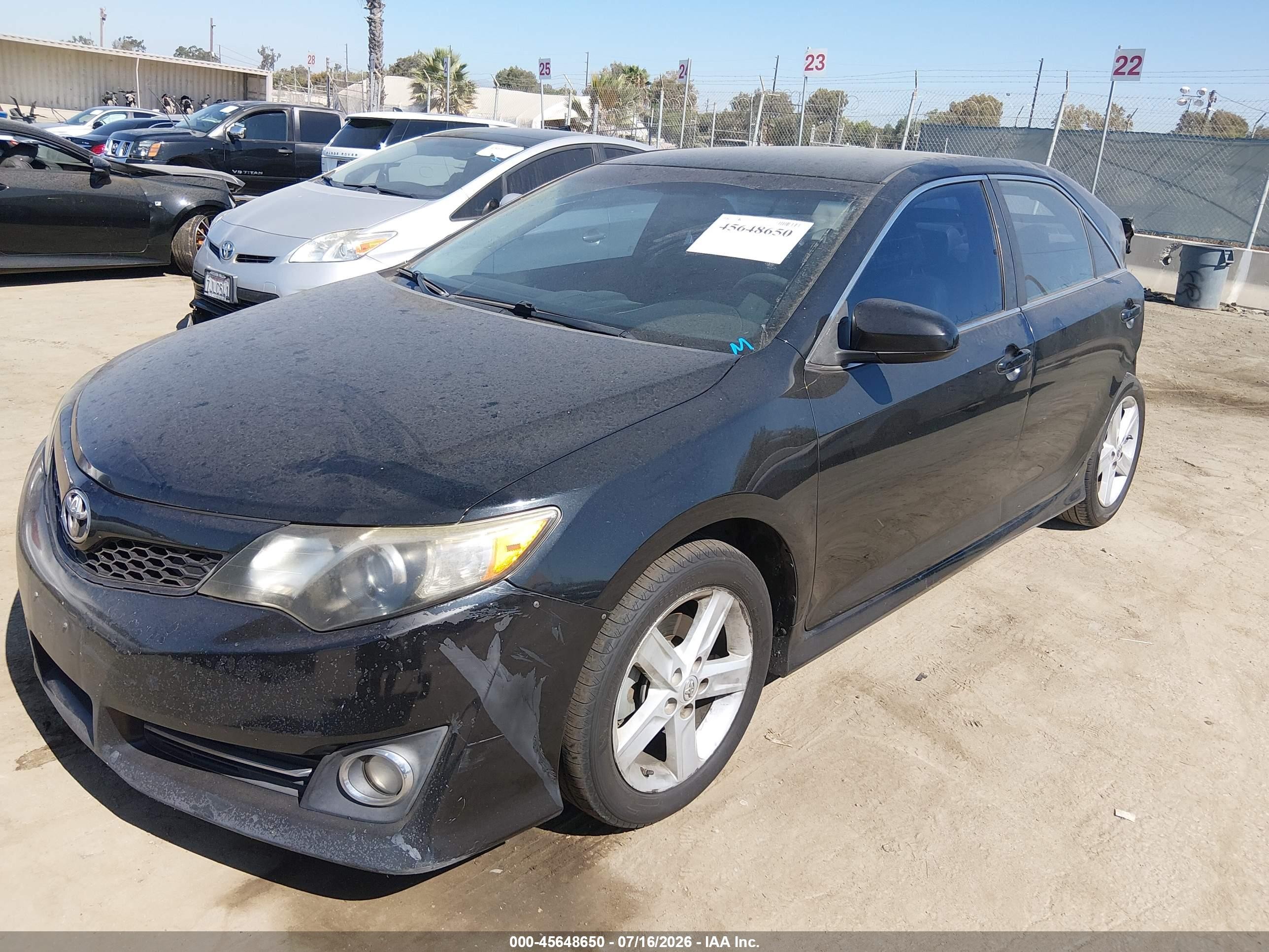 2014 Toyota Camry Se Black vin: 4T1BF1FK2EU430145