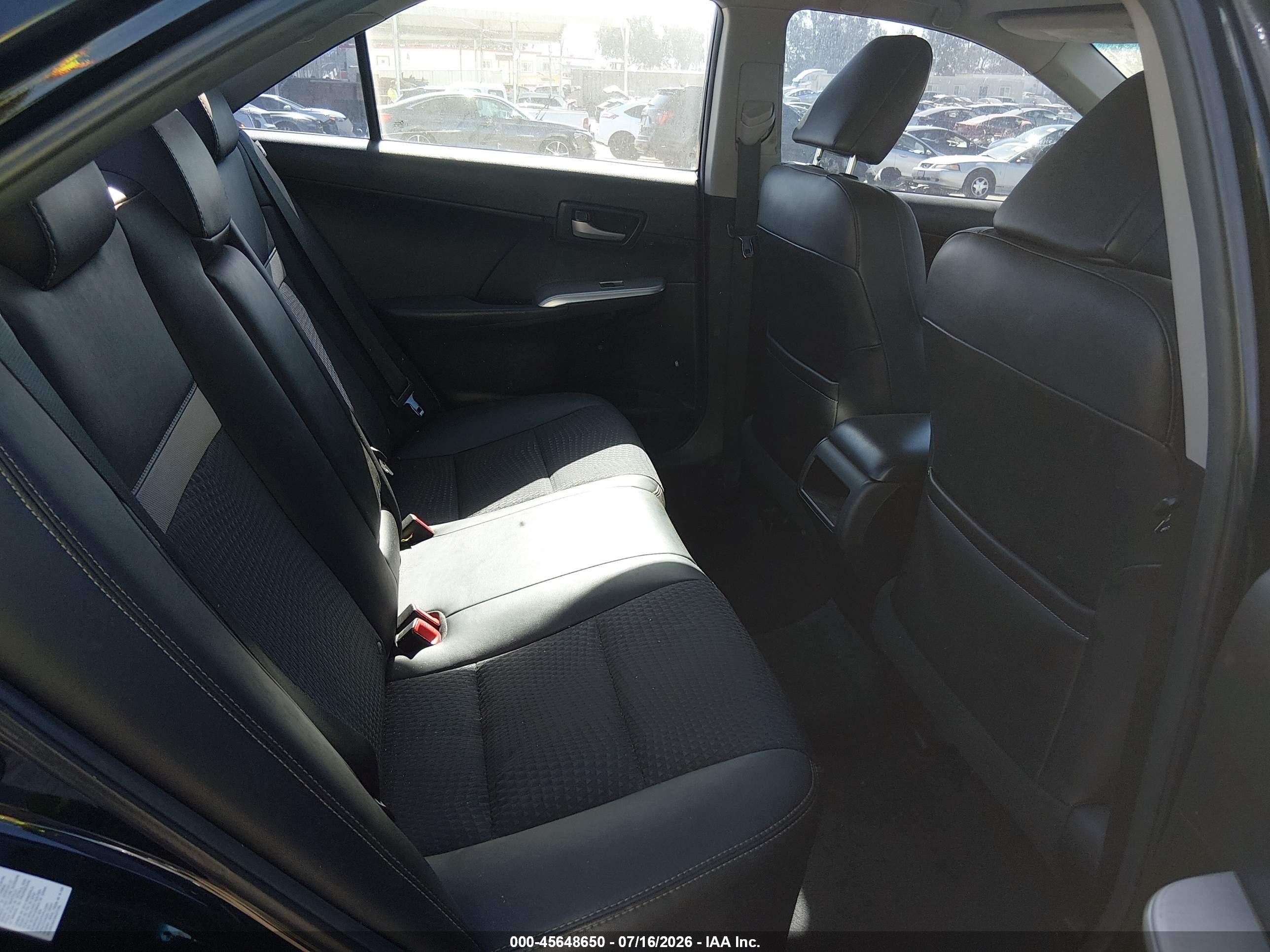 2014 Toyota Camry Se Black vin: 4T1BF1FK2EU430145