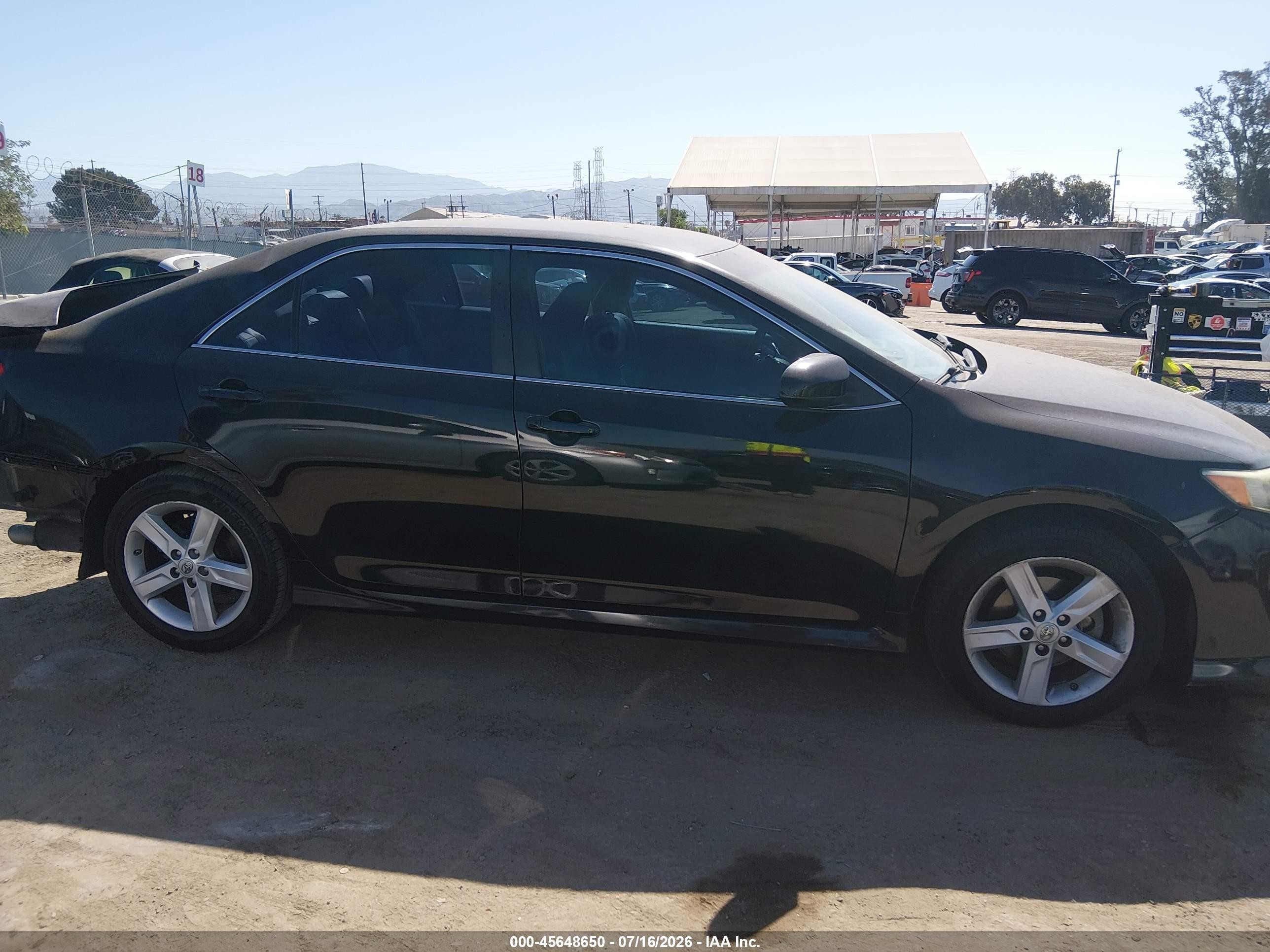 2014 Toyota Camry Se Black vin: 4T1BF1FK2EU430145