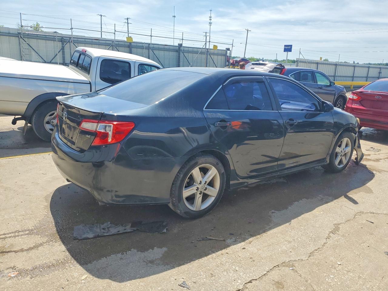 2014 Toyota Camry Se Blue vin: 4T1BF1FK2EU443865