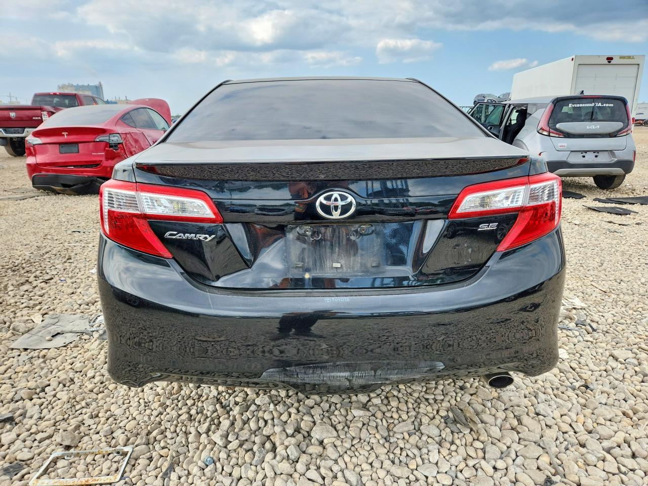 2014 Toyota Camry Se Black vin: 4T1BF1FK2EU734947