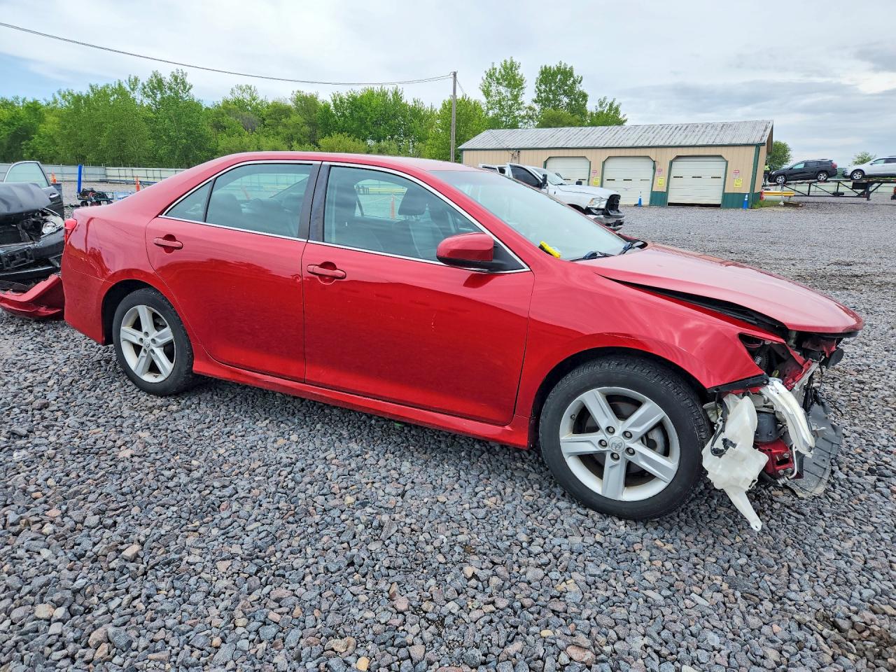 2014 Toyota Camry Se Red vin: 4T1BF1FK2EU737105