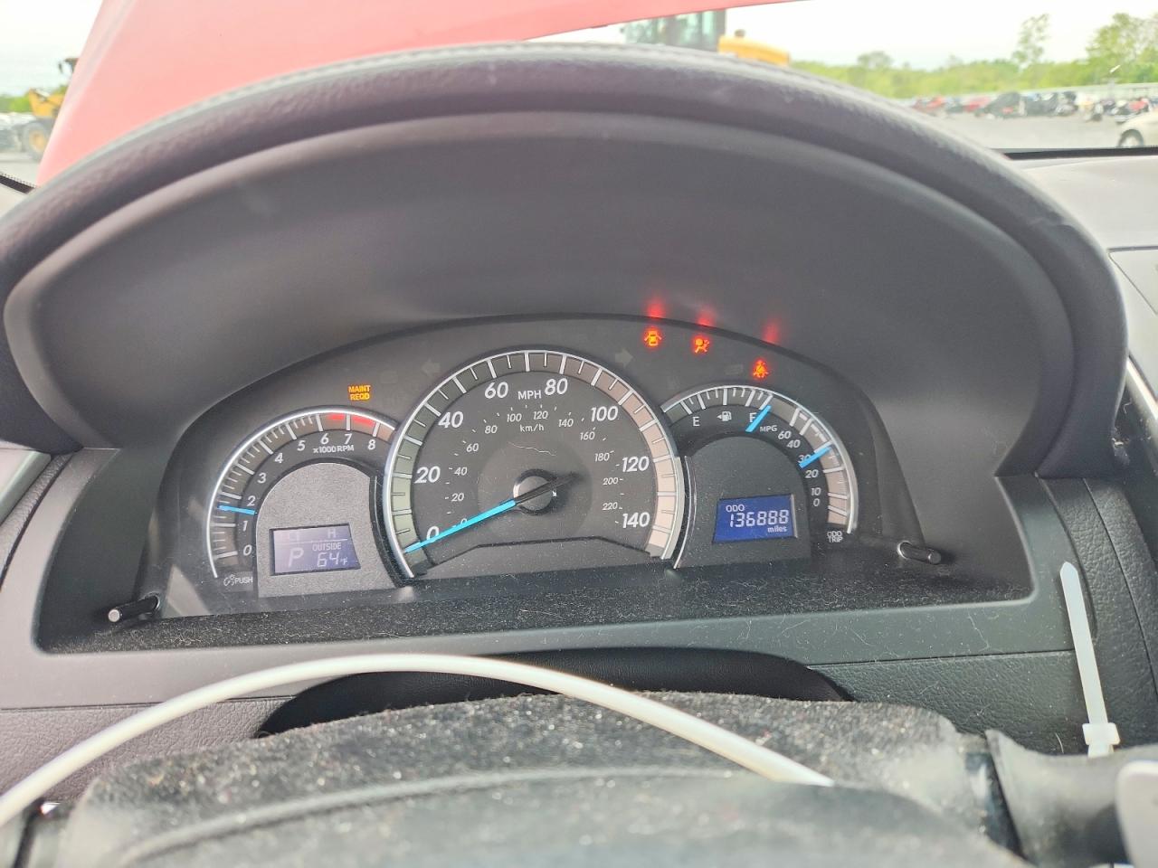 2014 Toyota Camry Se Red vin: 4T1BF1FK2EU737105