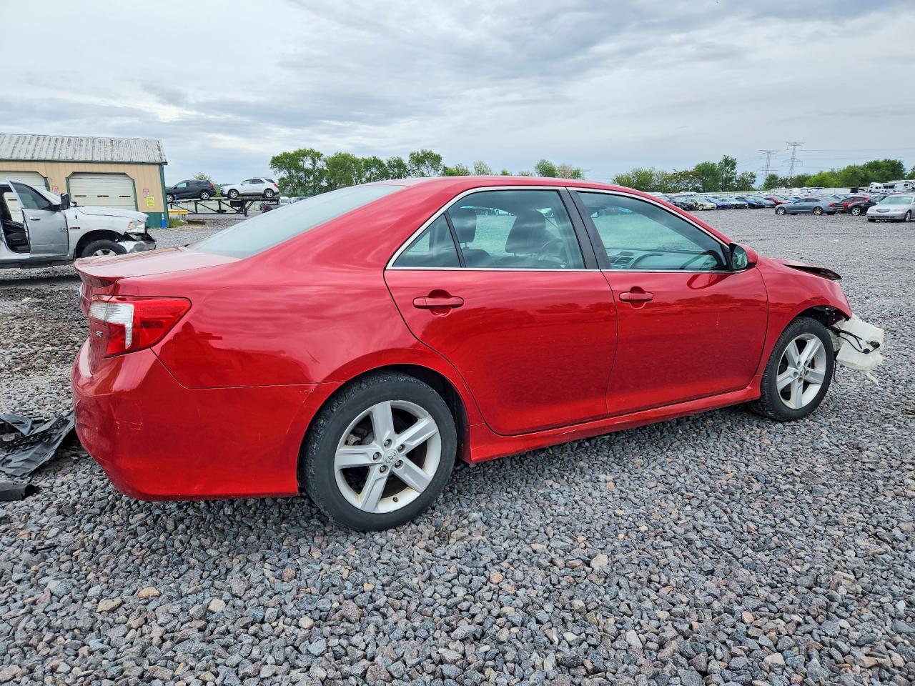 2014 Toyota Camry Se Red vin: 4T1BF1FK2EU737105
