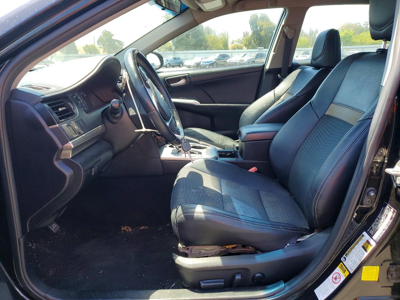 2014 Toyota Camry Se Black vin: 4T1BF1FK2EU744278