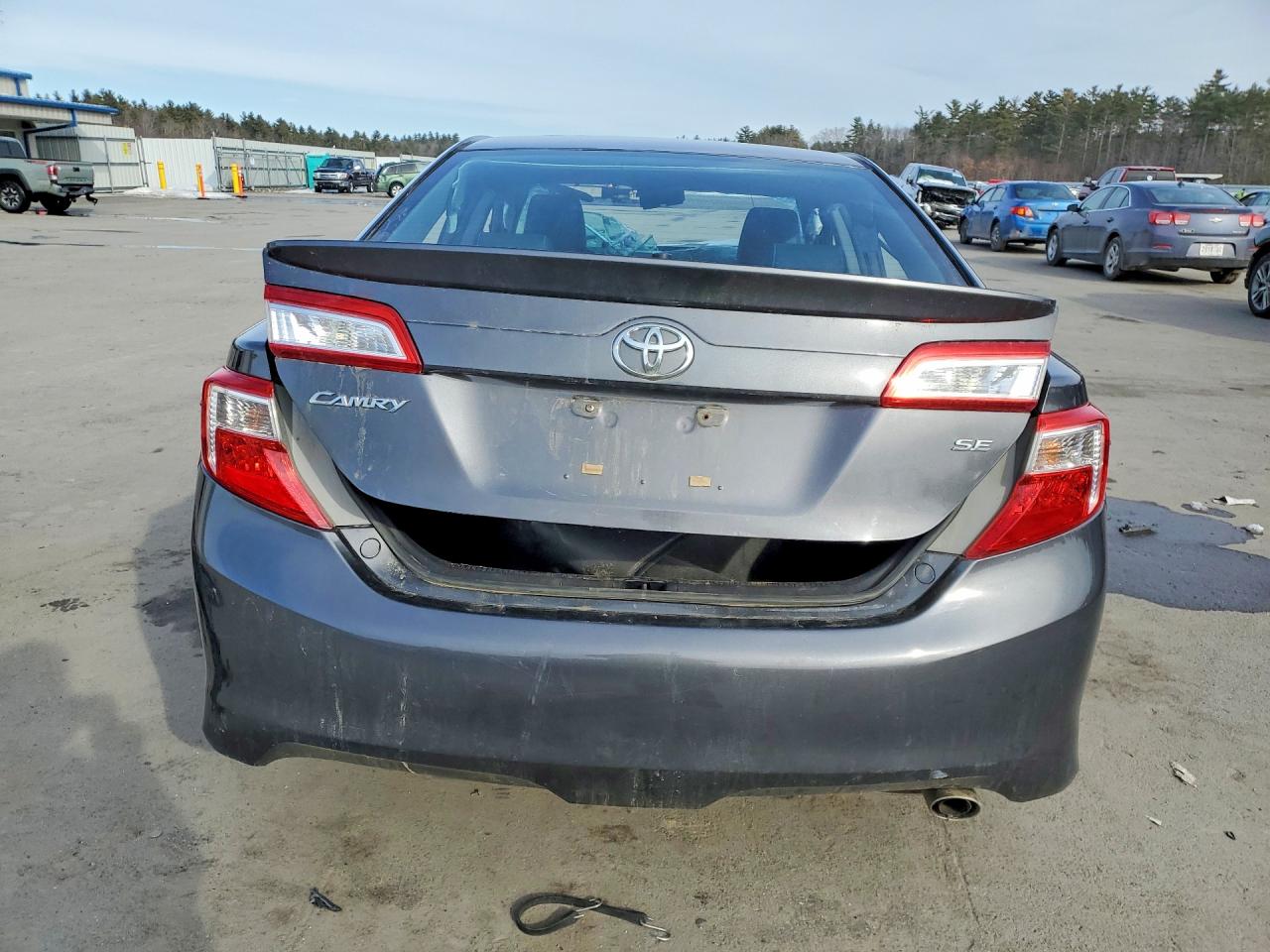 2014 Toyota Camry Se Sport Gray vin: 4T1BF1FK2EU755541