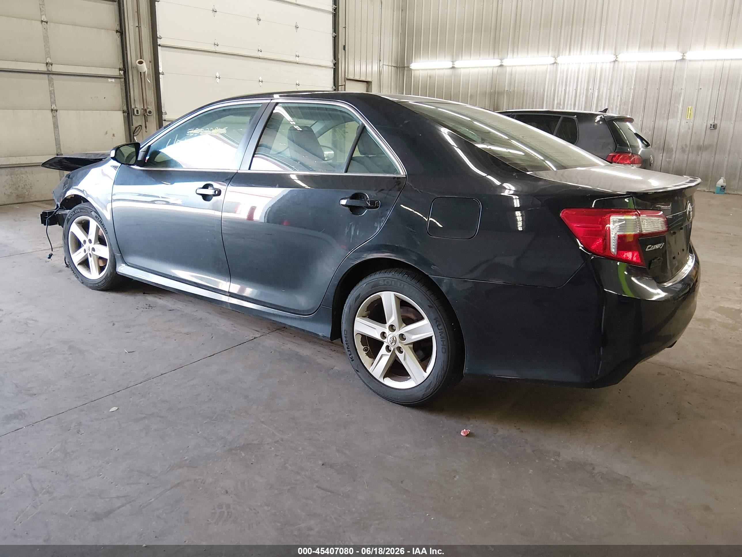2014 Toyota Camry Se Black vin: 4T1BF1FK2EU763302