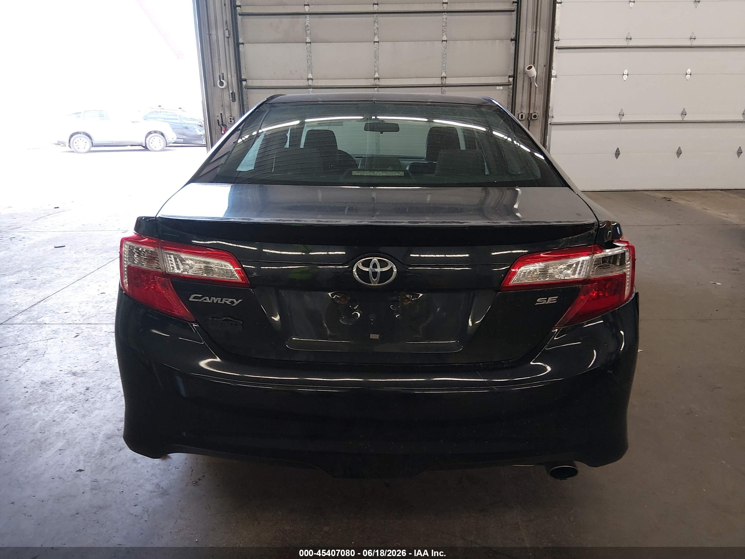 2014 Toyota Camry Se Black vin: 4T1BF1FK2EU763302