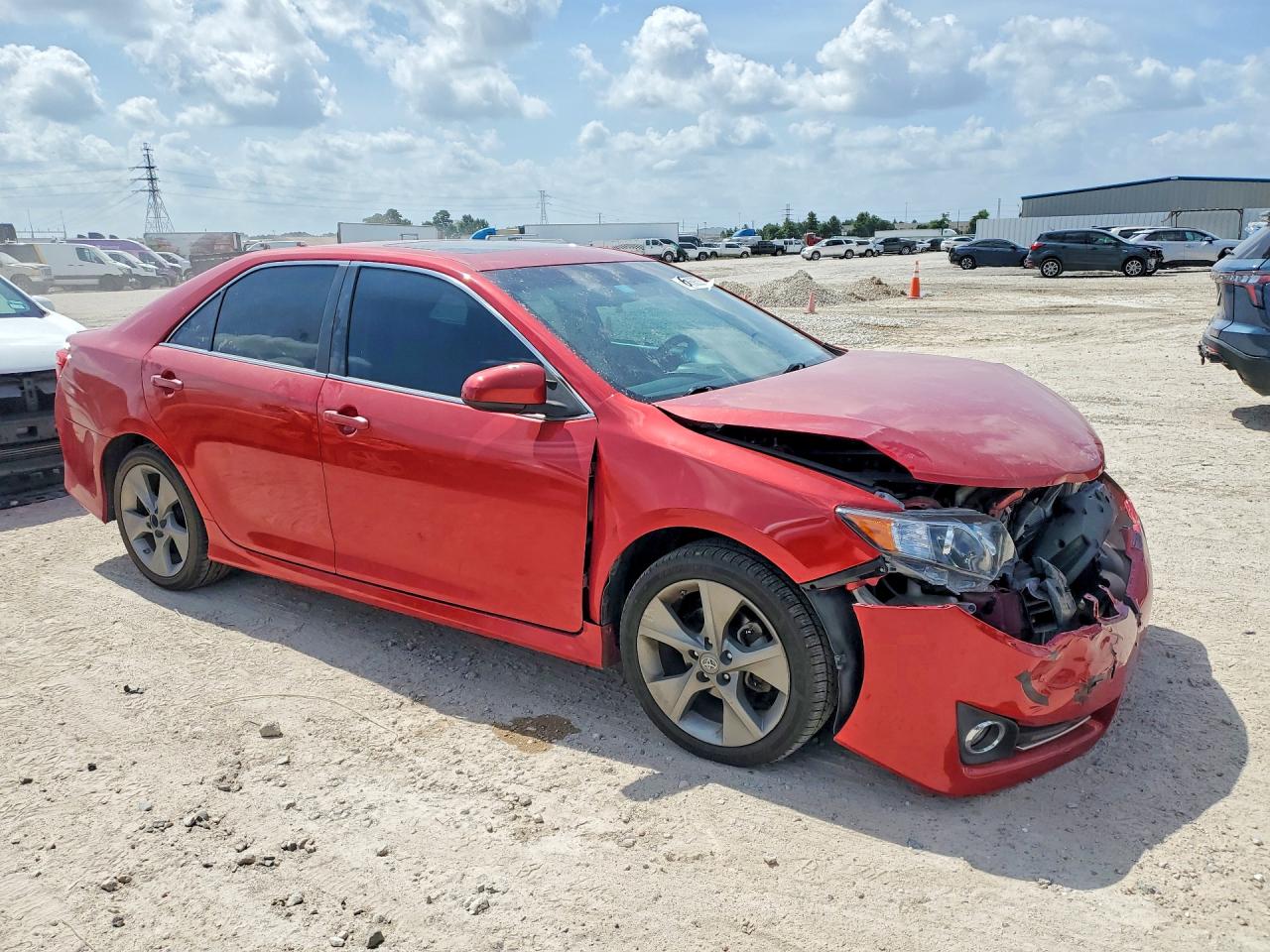 2014 Toyota Camry Se Sport Red vin: 4T1BF1FK2EU819741