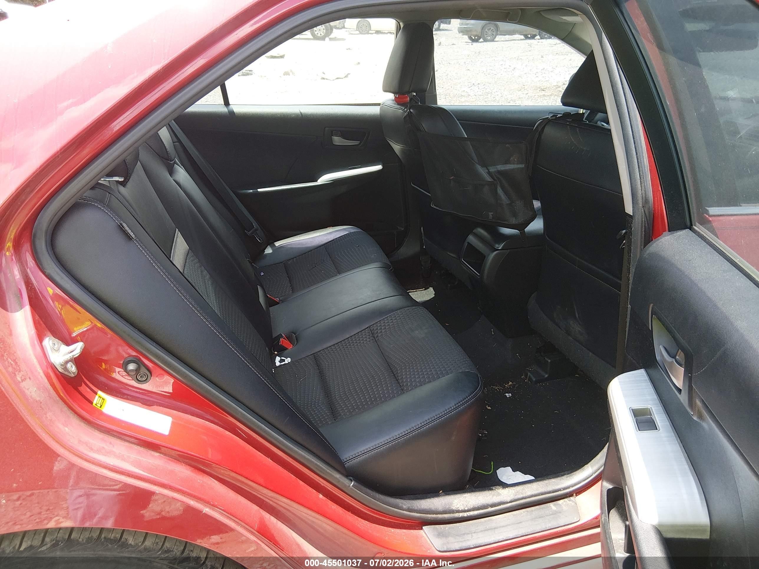 2014 Toyota Camry Se Red vin: 4T1BF1FK2EU835972
