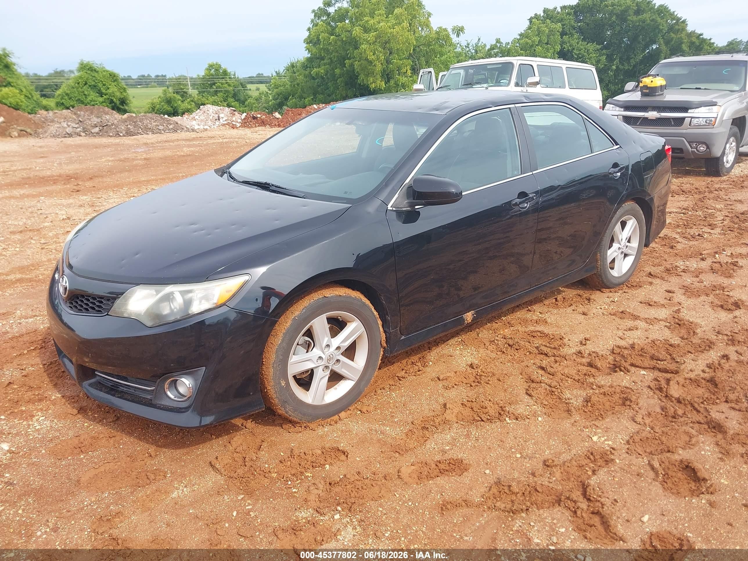 2014 Toyota Camry Se Black vin: 4T1BF1FK2EU836183