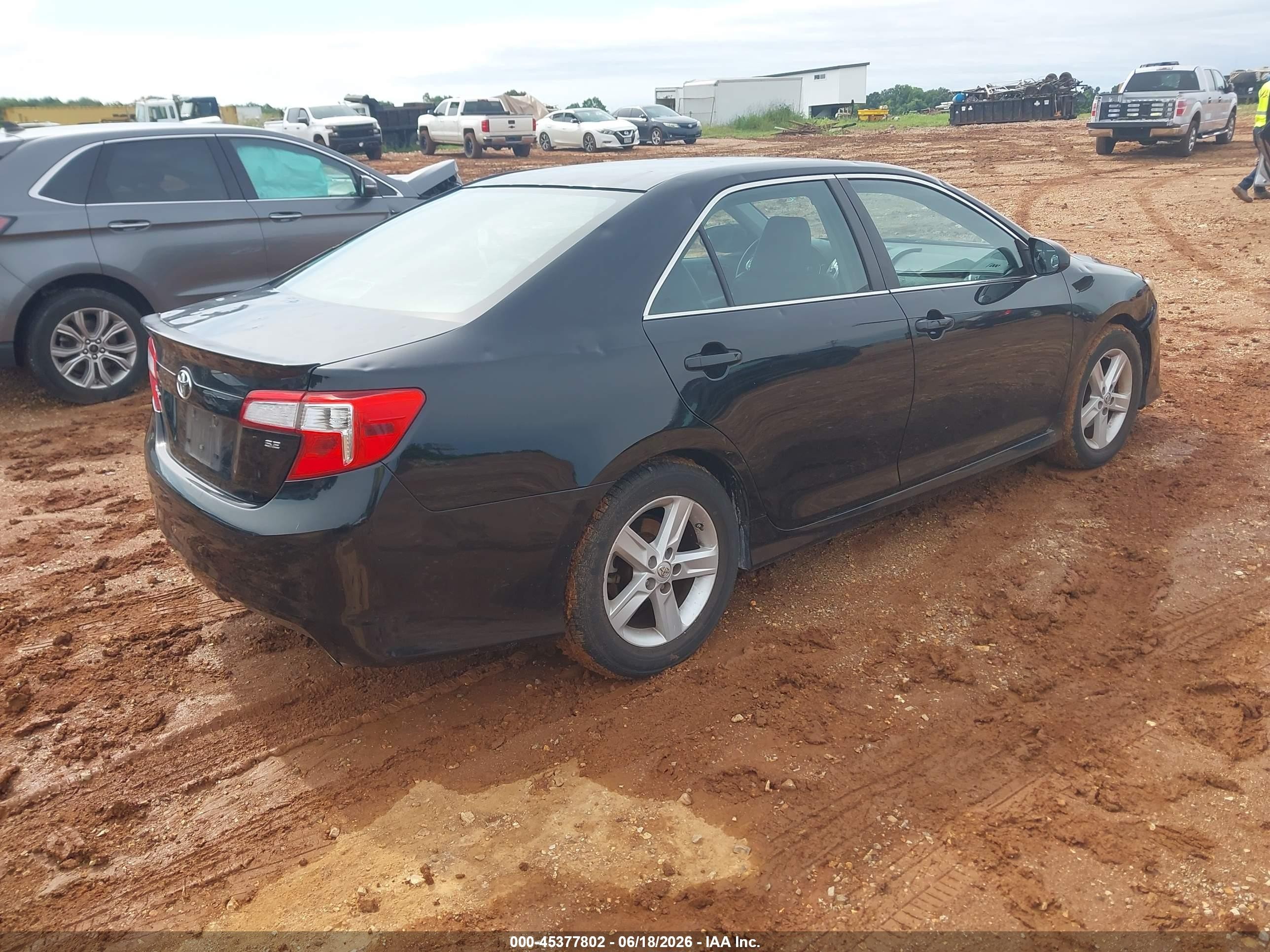 2014 Toyota Camry Se Black vin: 4T1BF1FK2EU836183