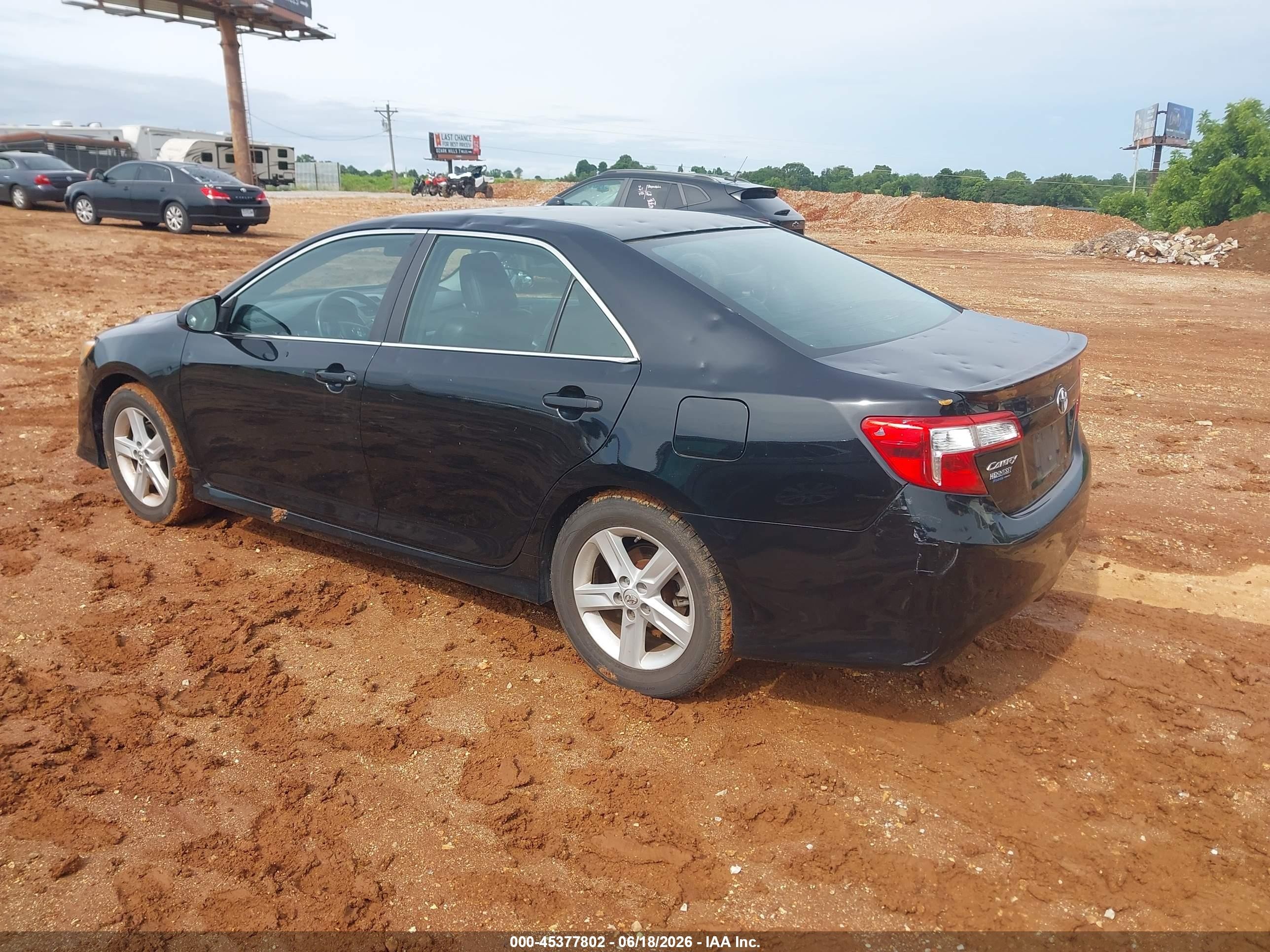 2014 Toyota Camry Se Black vin: 4T1BF1FK2EU836183