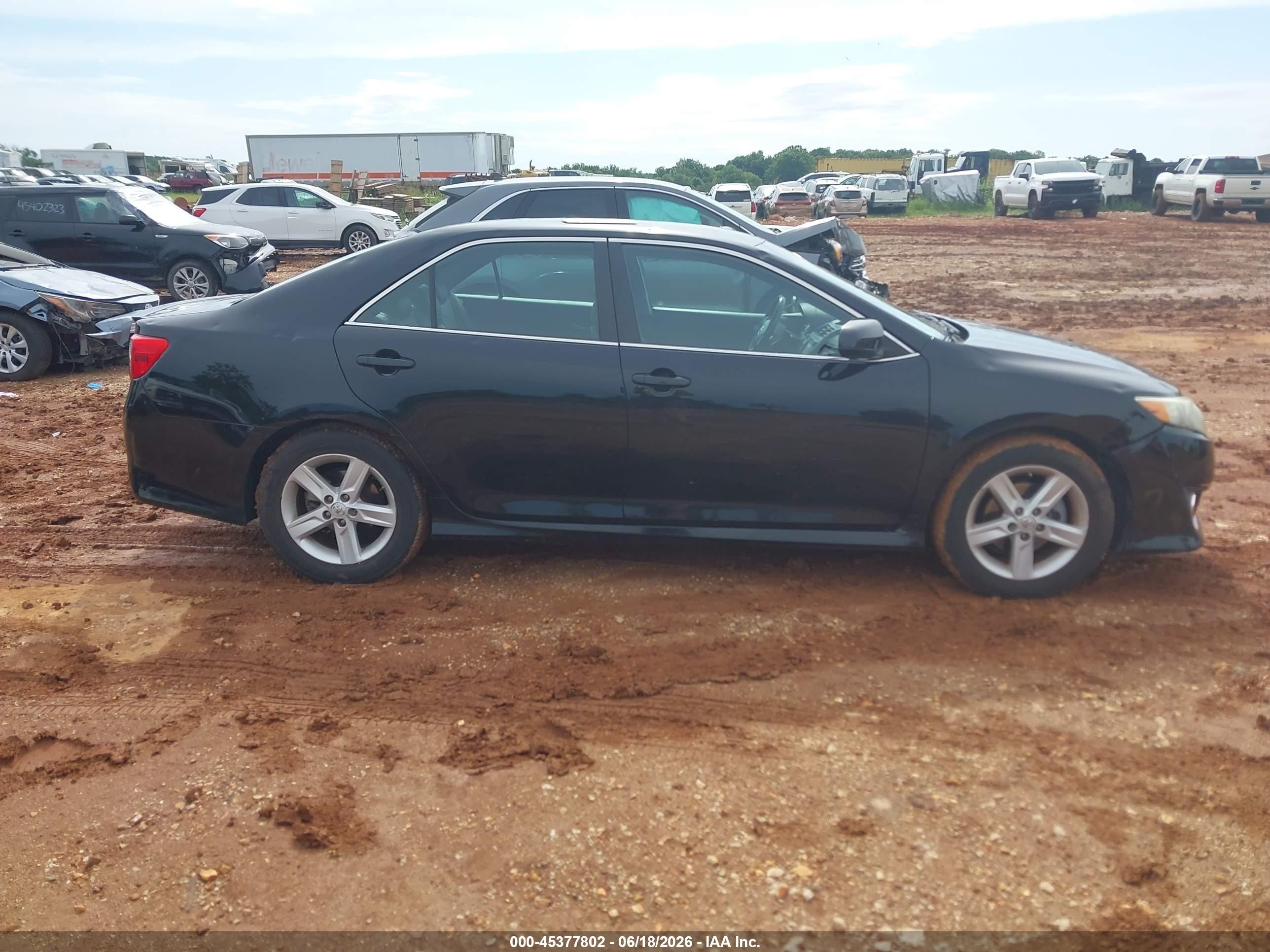2014 Toyota Camry Se Black vin: 4T1BF1FK2EU836183