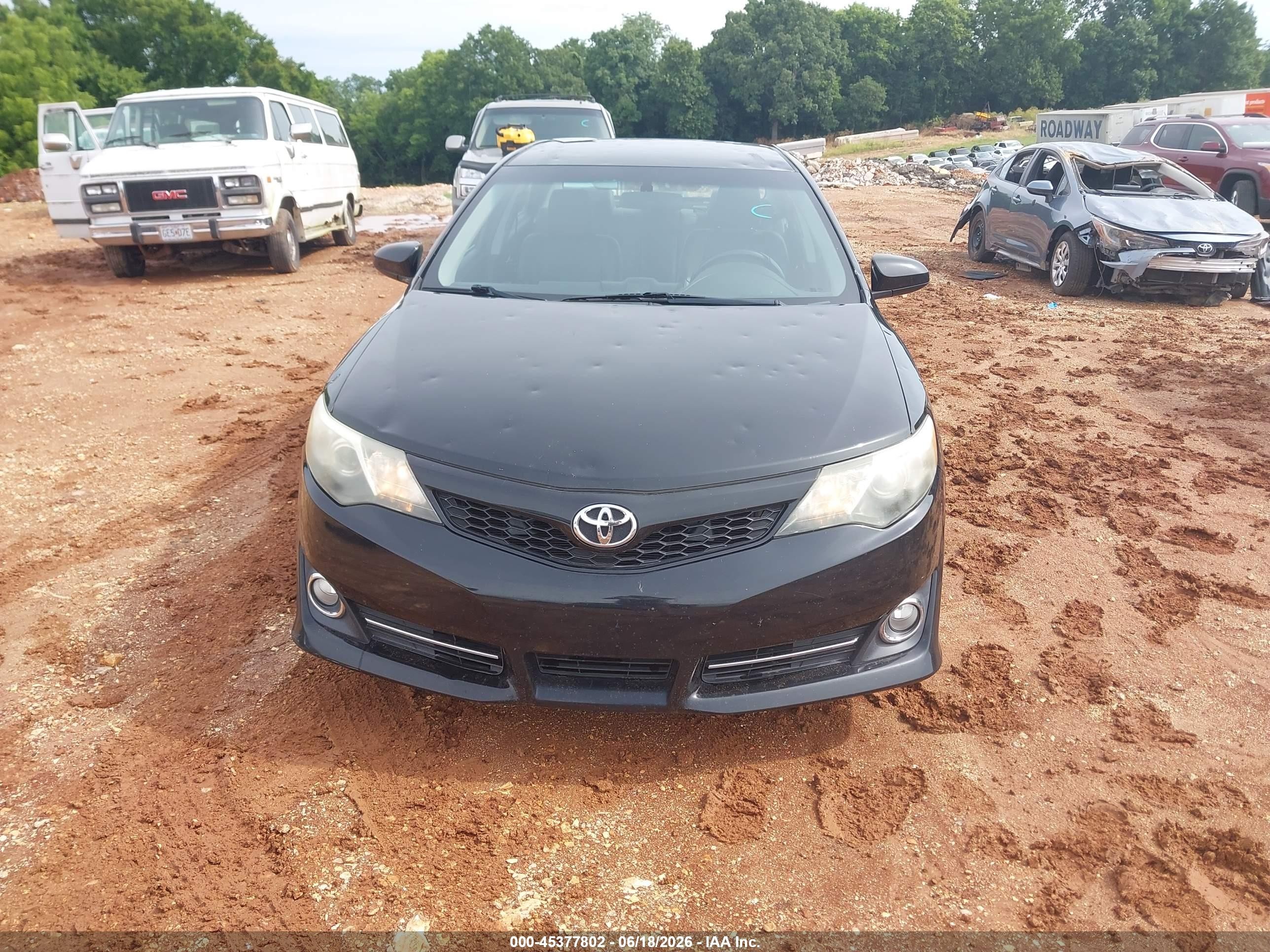 2014 Toyota Camry Se Black vin: 4T1BF1FK2EU836183