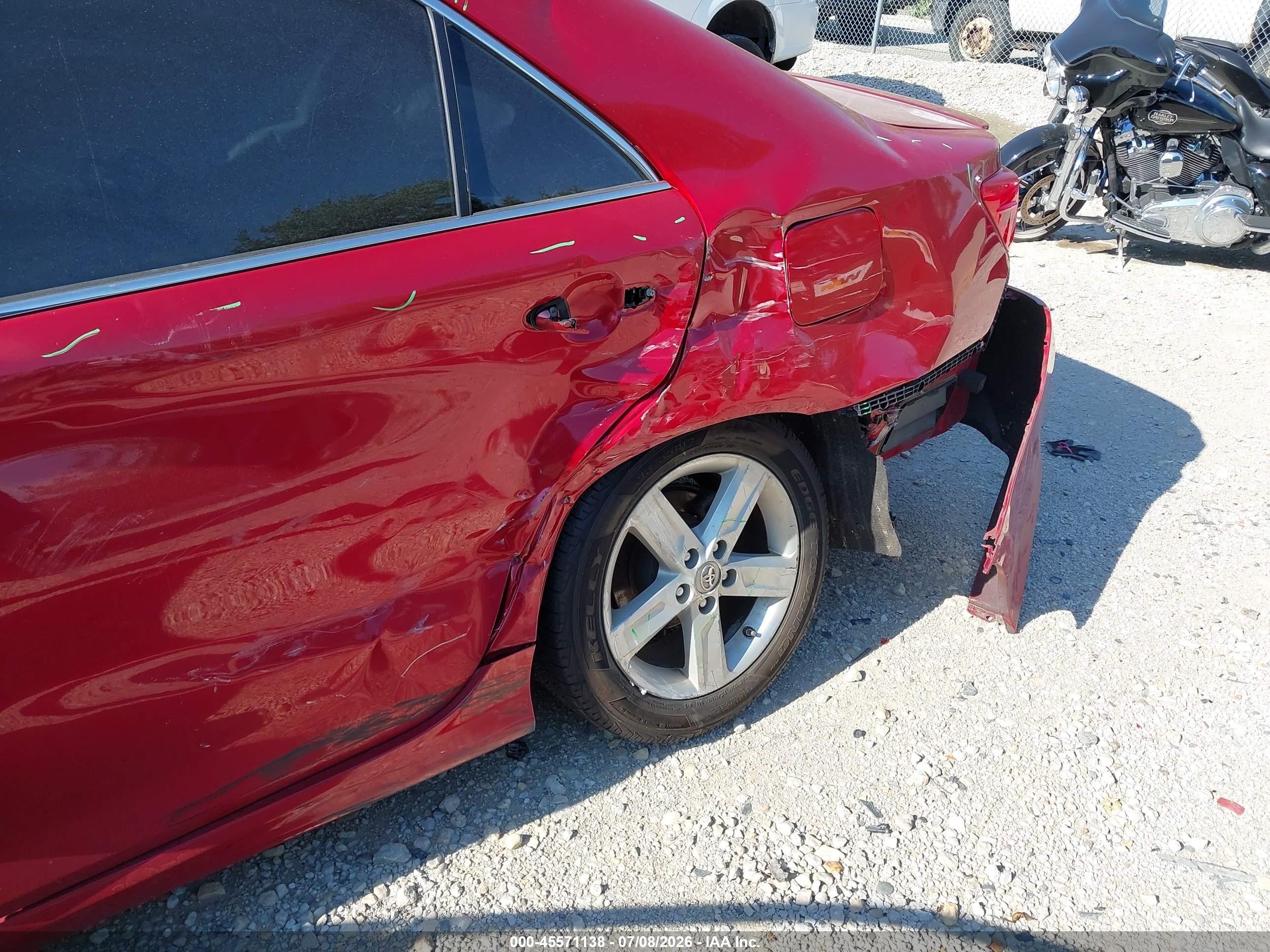 2014 Toyota Camry Se Red vin: 4T1BF1FK2EU842372