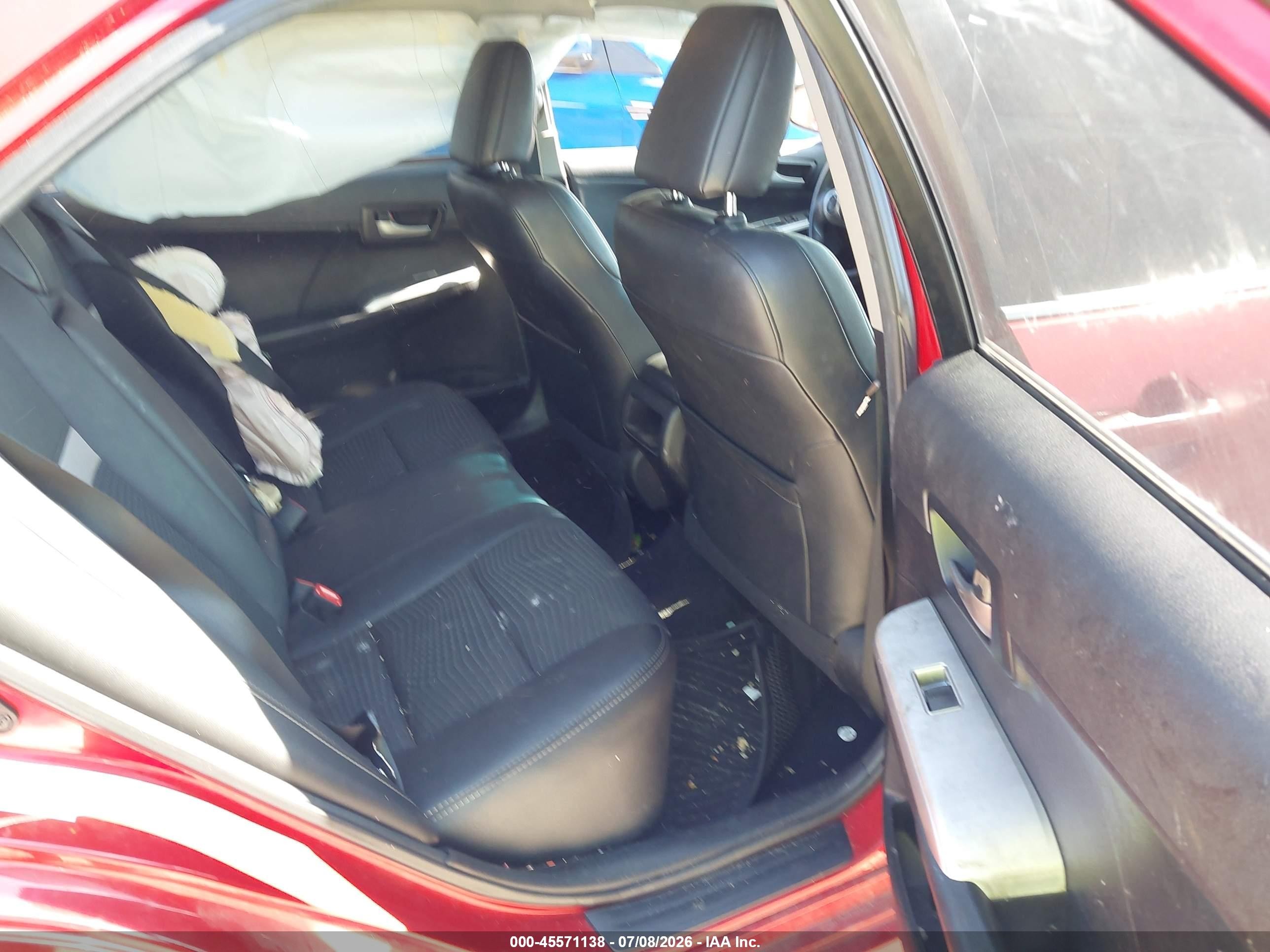 2014 Toyota Camry Se Red vin: 4T1BF1FK2EU842372