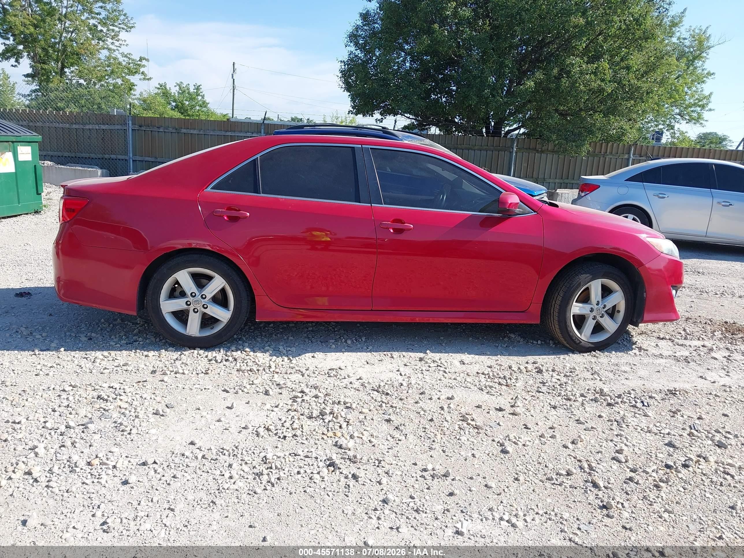2014 Toyota Camry Se Red vin: 4T1BF1FK2EU842372