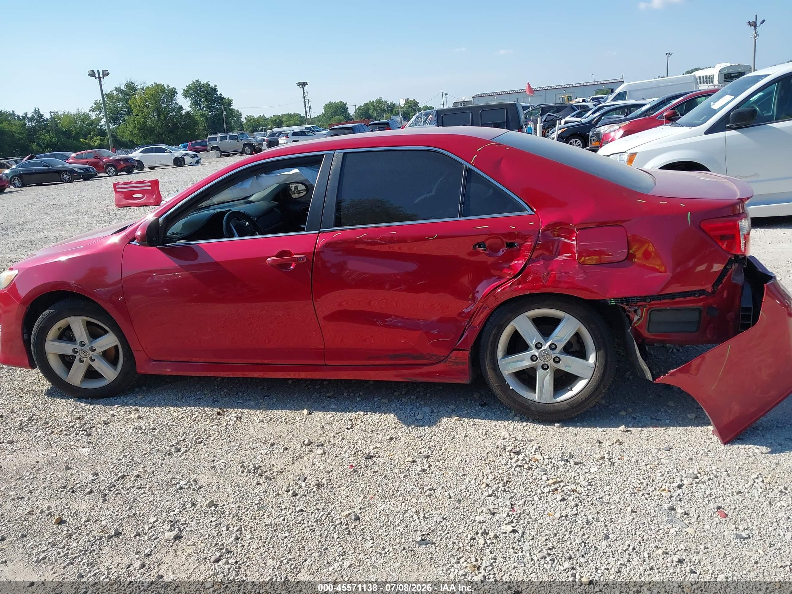 2014 Toyota Camry Se Red vin: 4T1BF1FK2EU842372