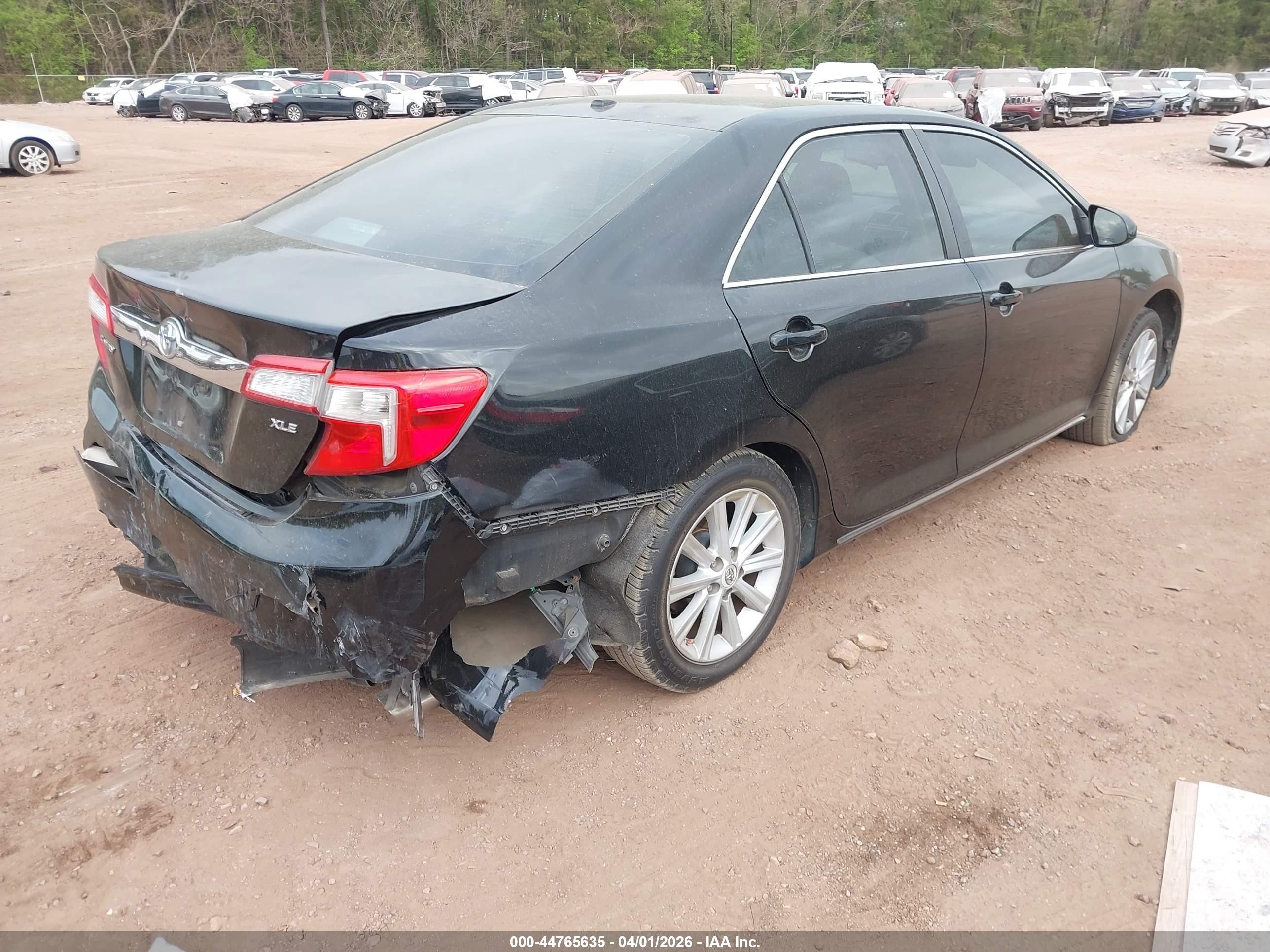 2014 Toyota Camry Xle Black vin: 4T1BF1FK2EU844400