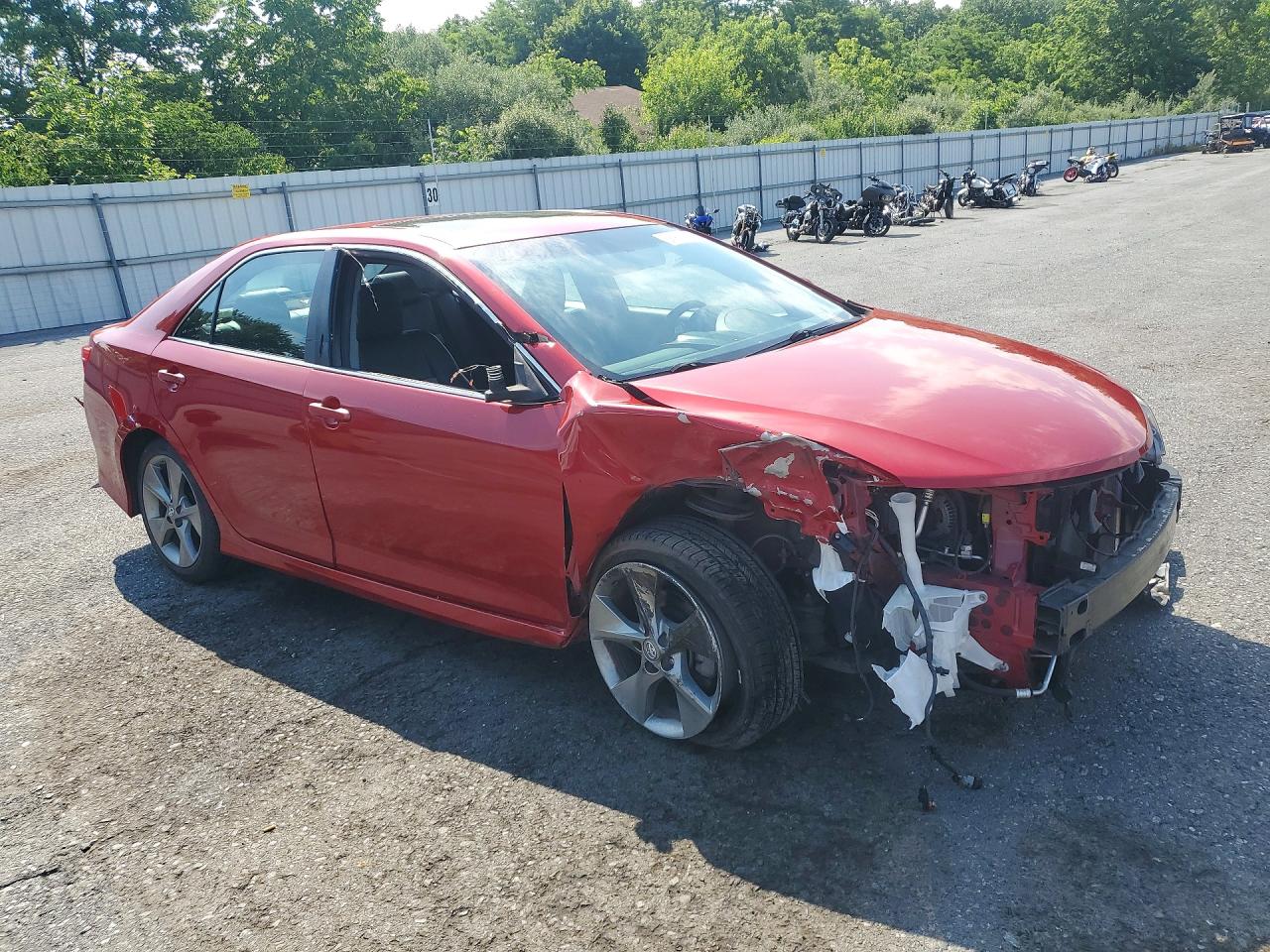 2014 Toyota Camry Se Sport Red vin: 4T1BF1FK2EU855042