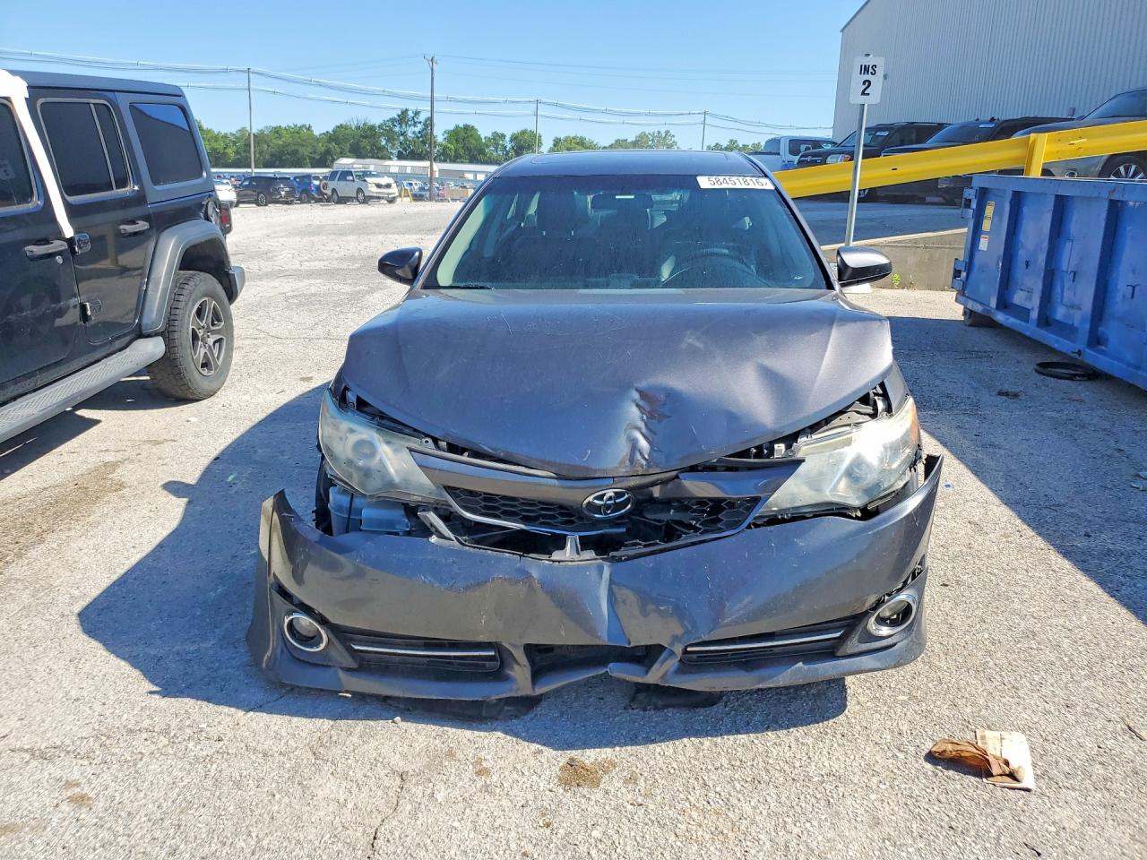 2014 Toyota Camry Se Sport Gray vin: 4T1BF1FK2EU869989