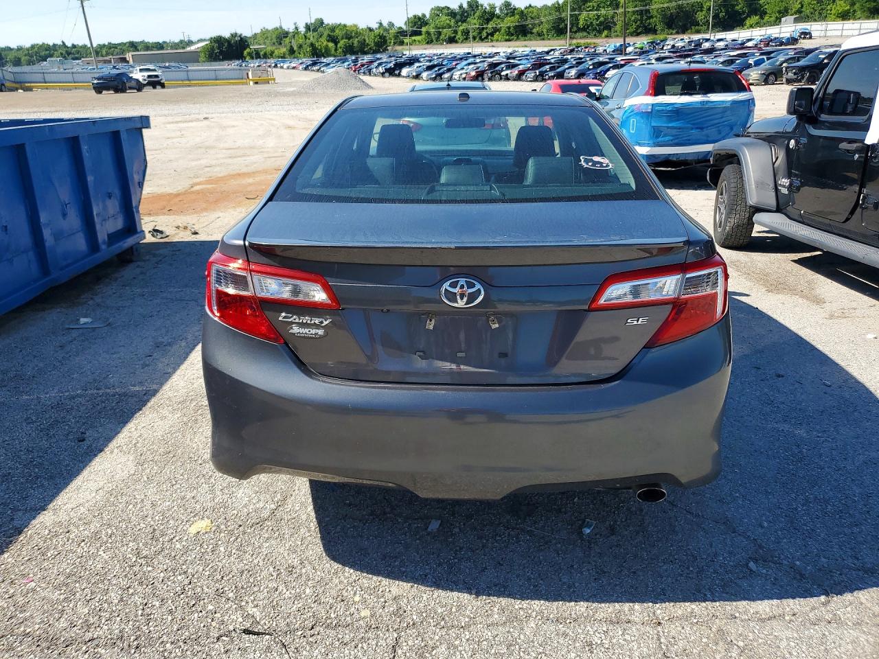 2014 Toyota Camry Se Sport Gray vin: 4T1BF1FK2EU869989