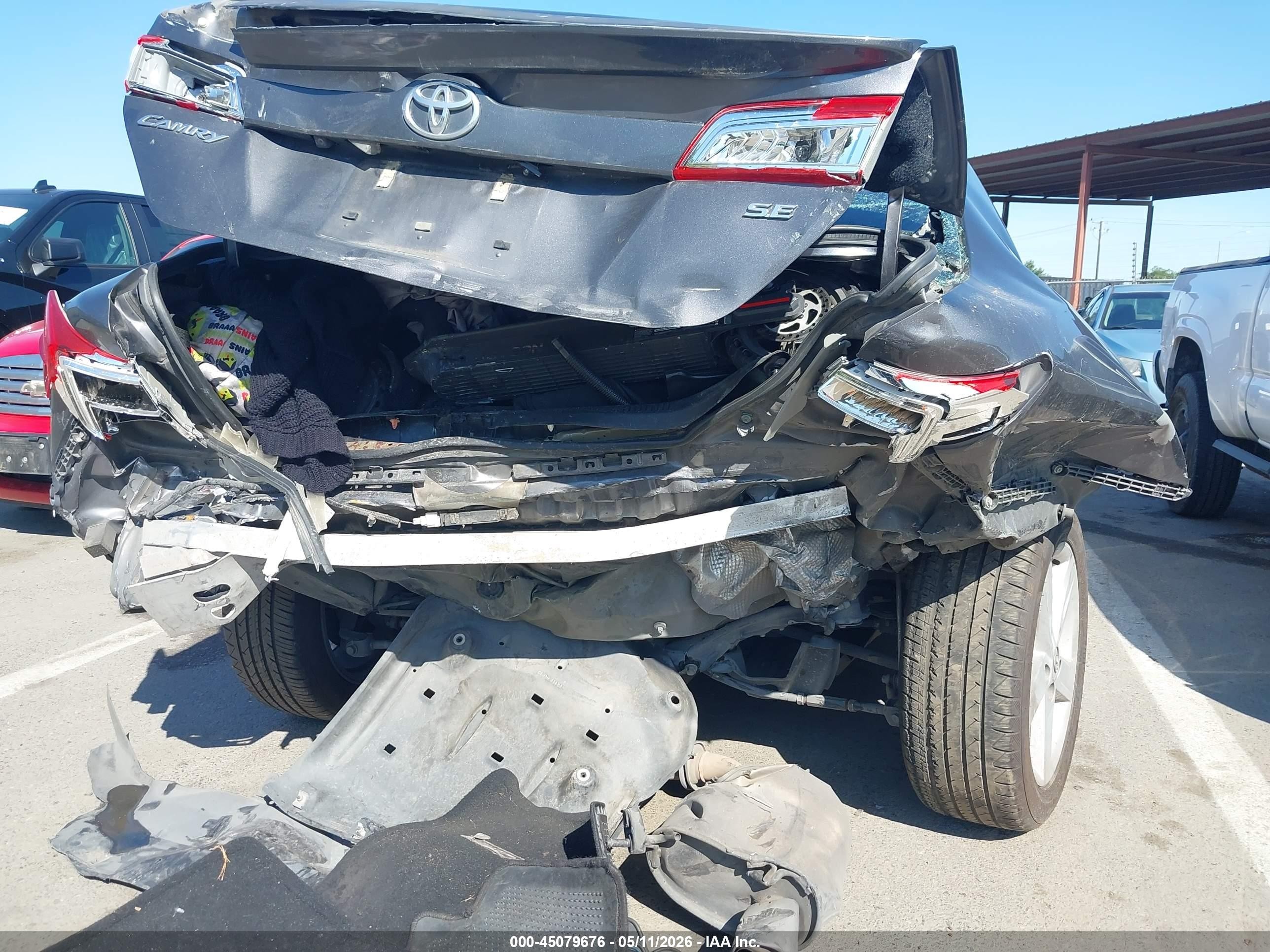 2014 Toyota Camry Se Black vin: 4T1BF1FK2EU870933