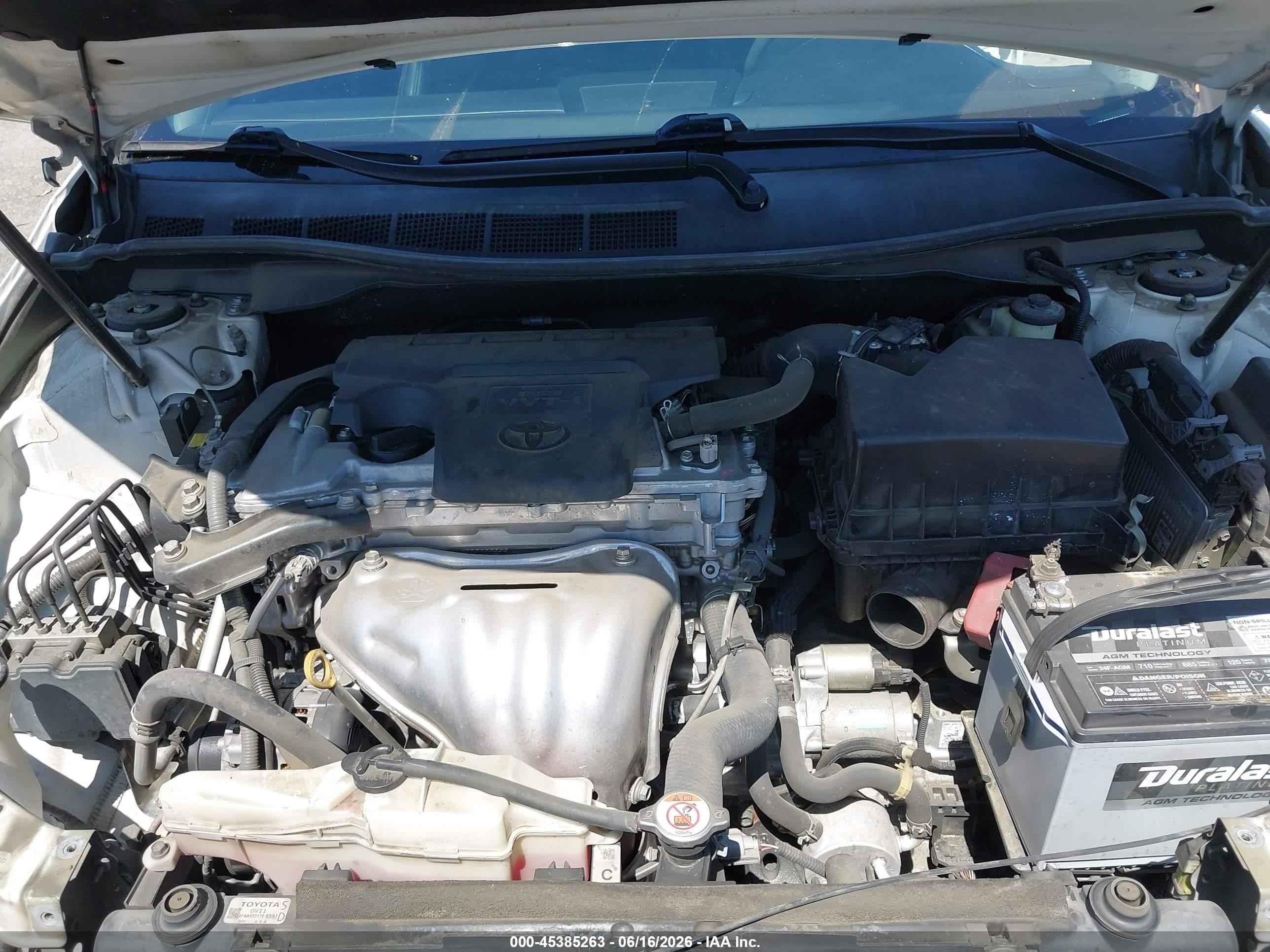 2015 Toyota Camry Se White vin: 4T1BF1FK2FU042236